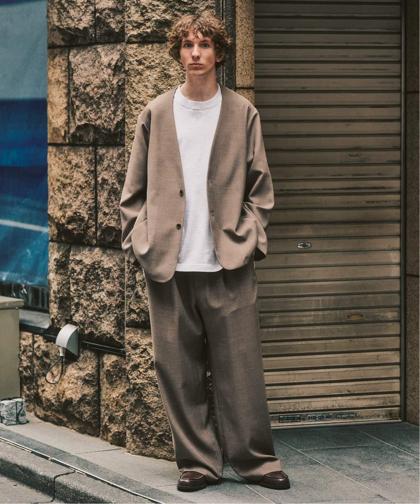 EVALET / エバレット】メッシュ ワイドパンツ 