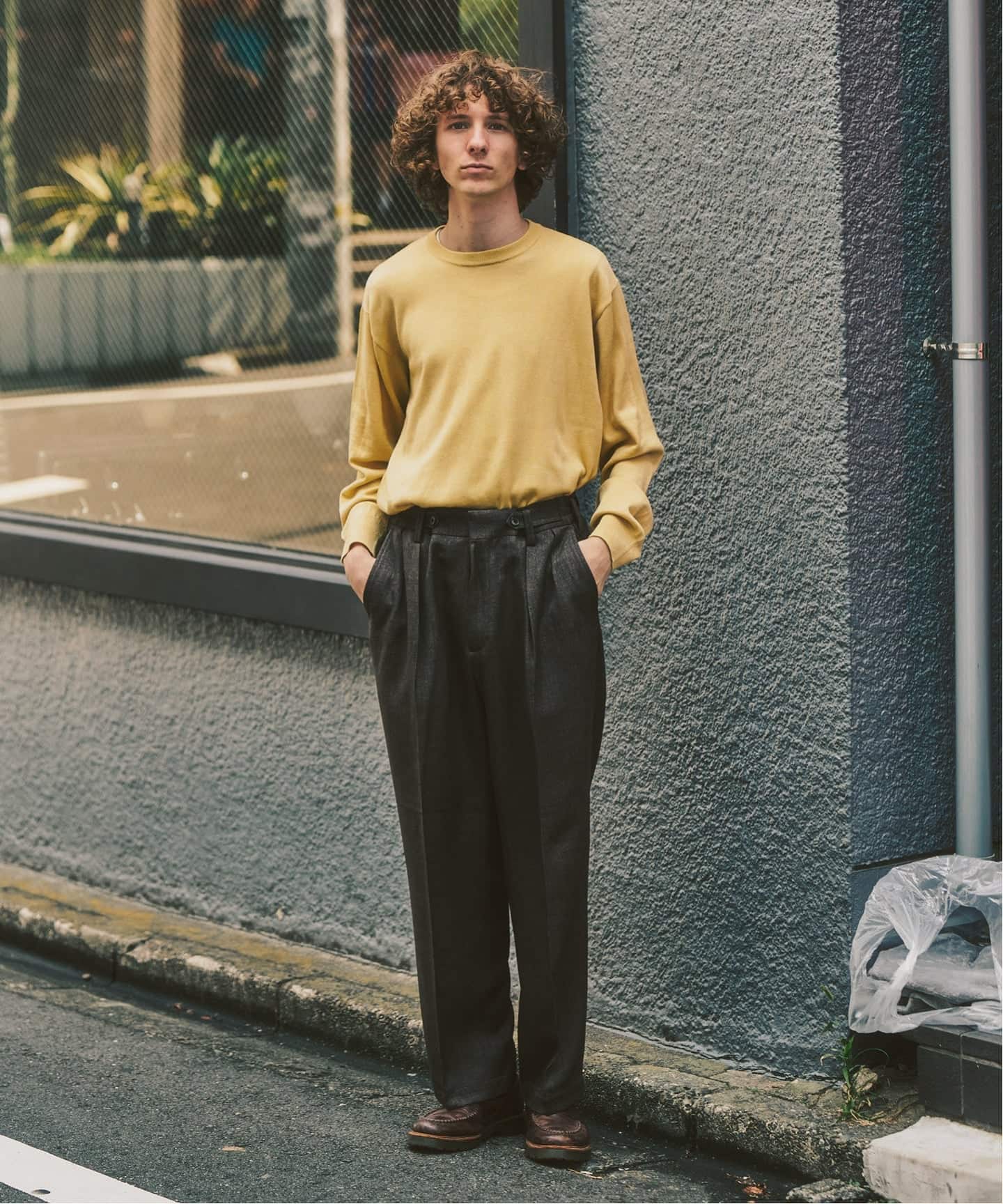 ミックスツイード 2タック パンツ（スラックス）｜417 EDIFICE（フォー