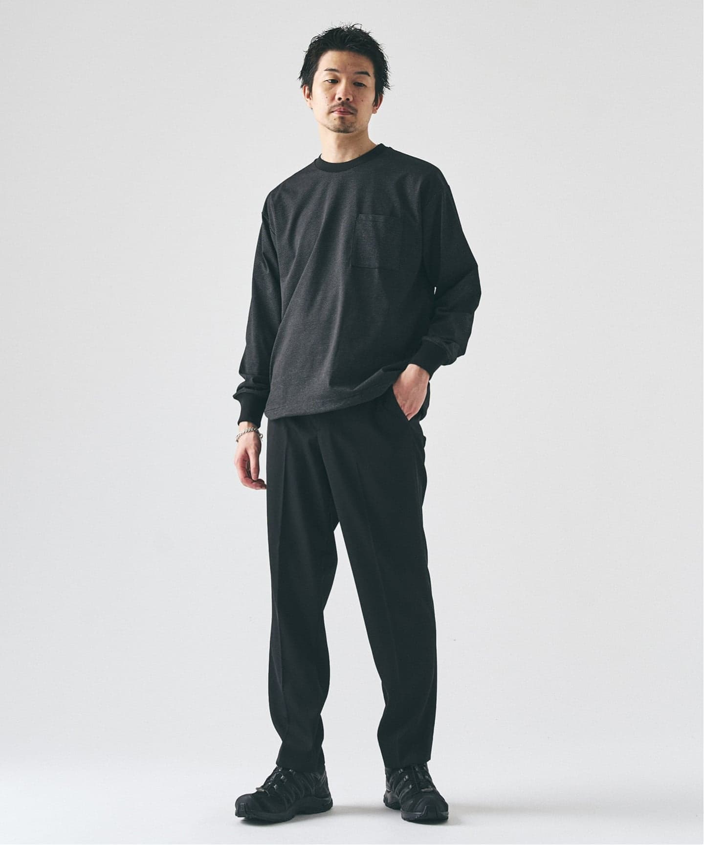 ドライストレッチ ツイルノータックパンツ（スラックス）｜417 EDIFICE