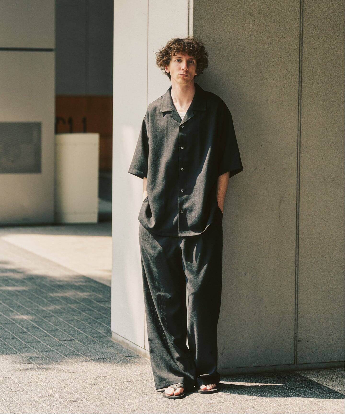 EVALET / エバレット】メッシュ ワイドパンツ 