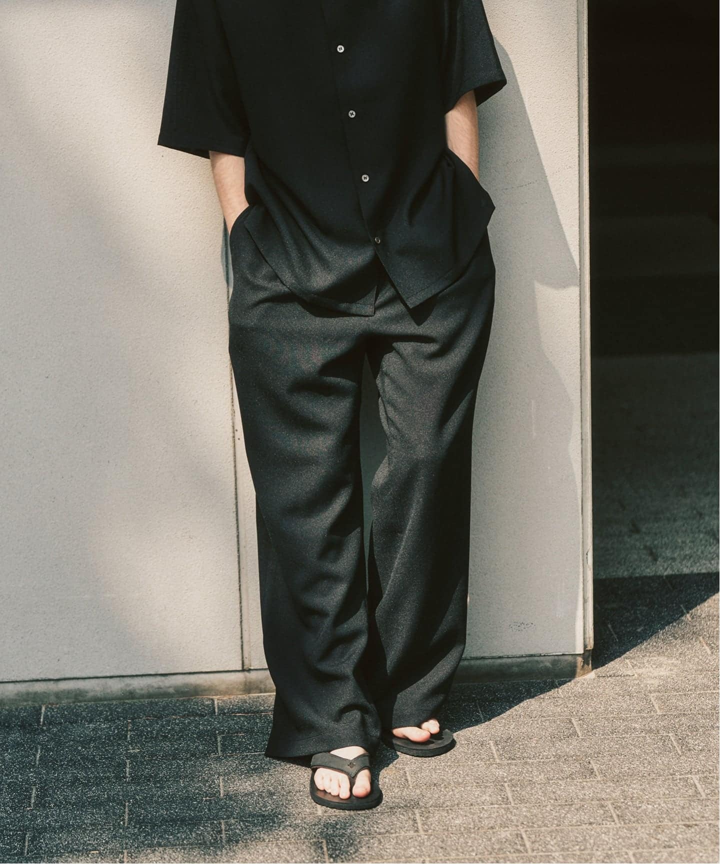 EVALET / エバレット】メッシュ ワイドパンツ 