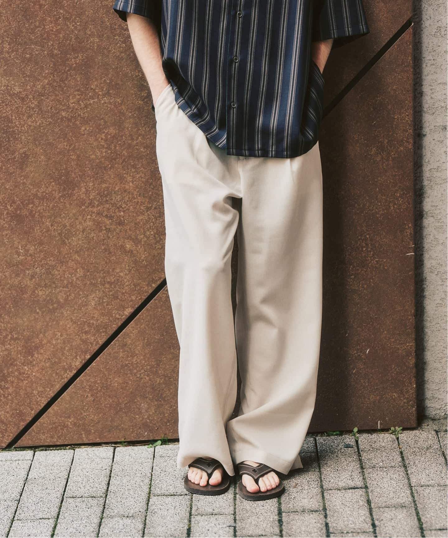 EVALET / エバレット】メッシュ ワイドパンツ 