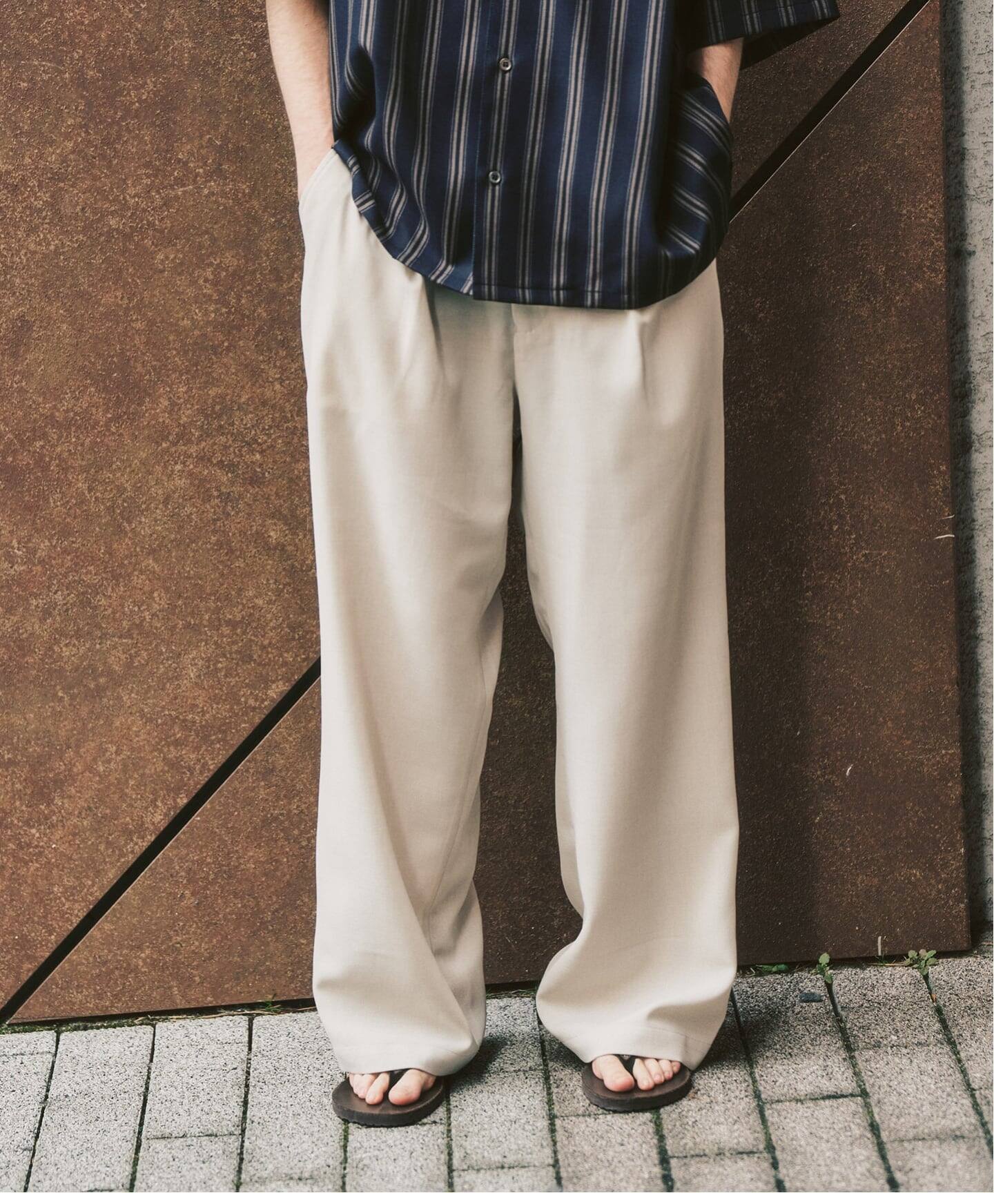 EVALET / エバレット】メッシュ ワイドパンツ 
