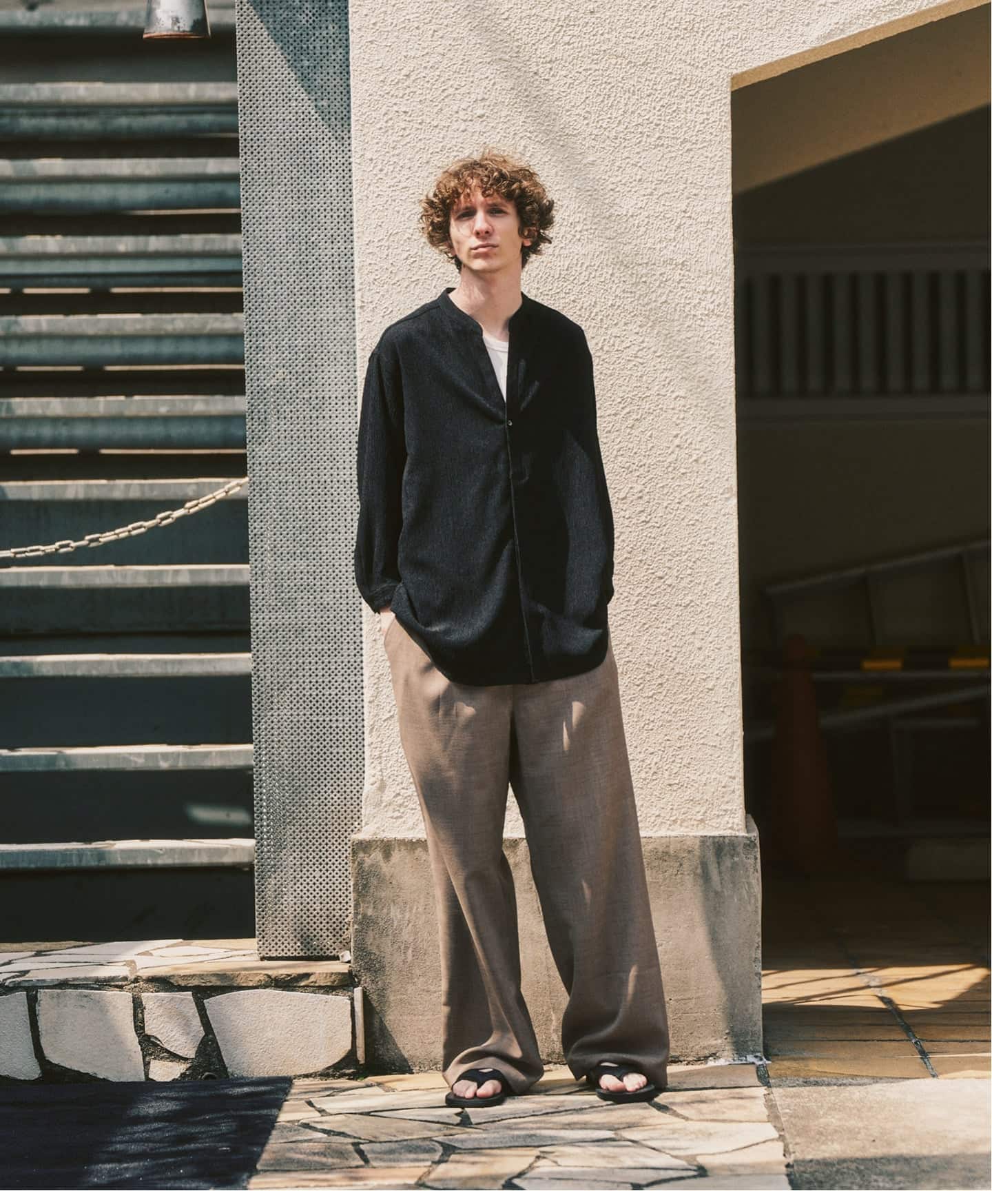 EVALET / エバレット】メッシュ ワイドパンツ 417 edifice EVALET / エバレット】メッシュ ワイドパンツ 