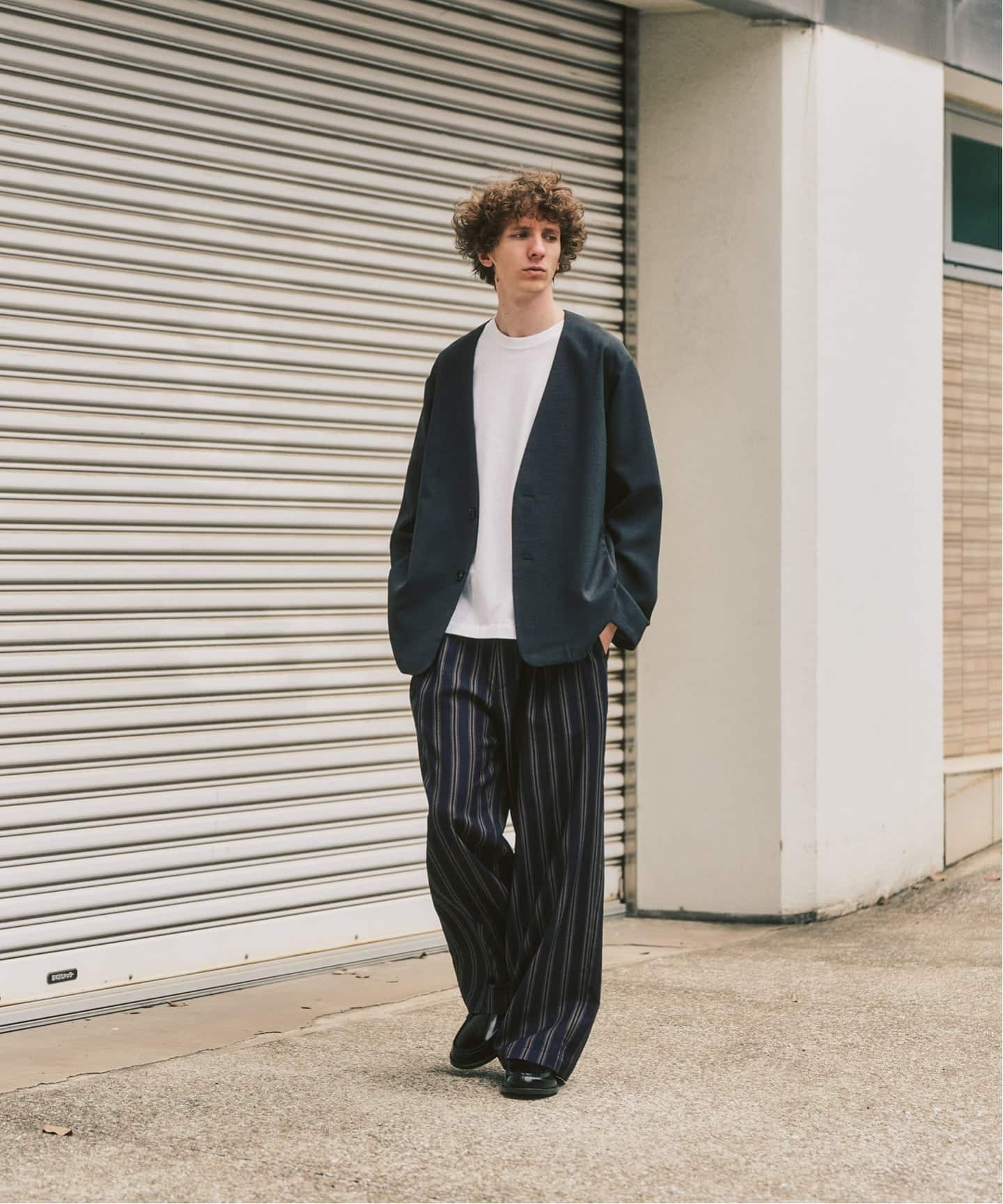 EVALET / エバレット】メッシュ ワイドパンツ 