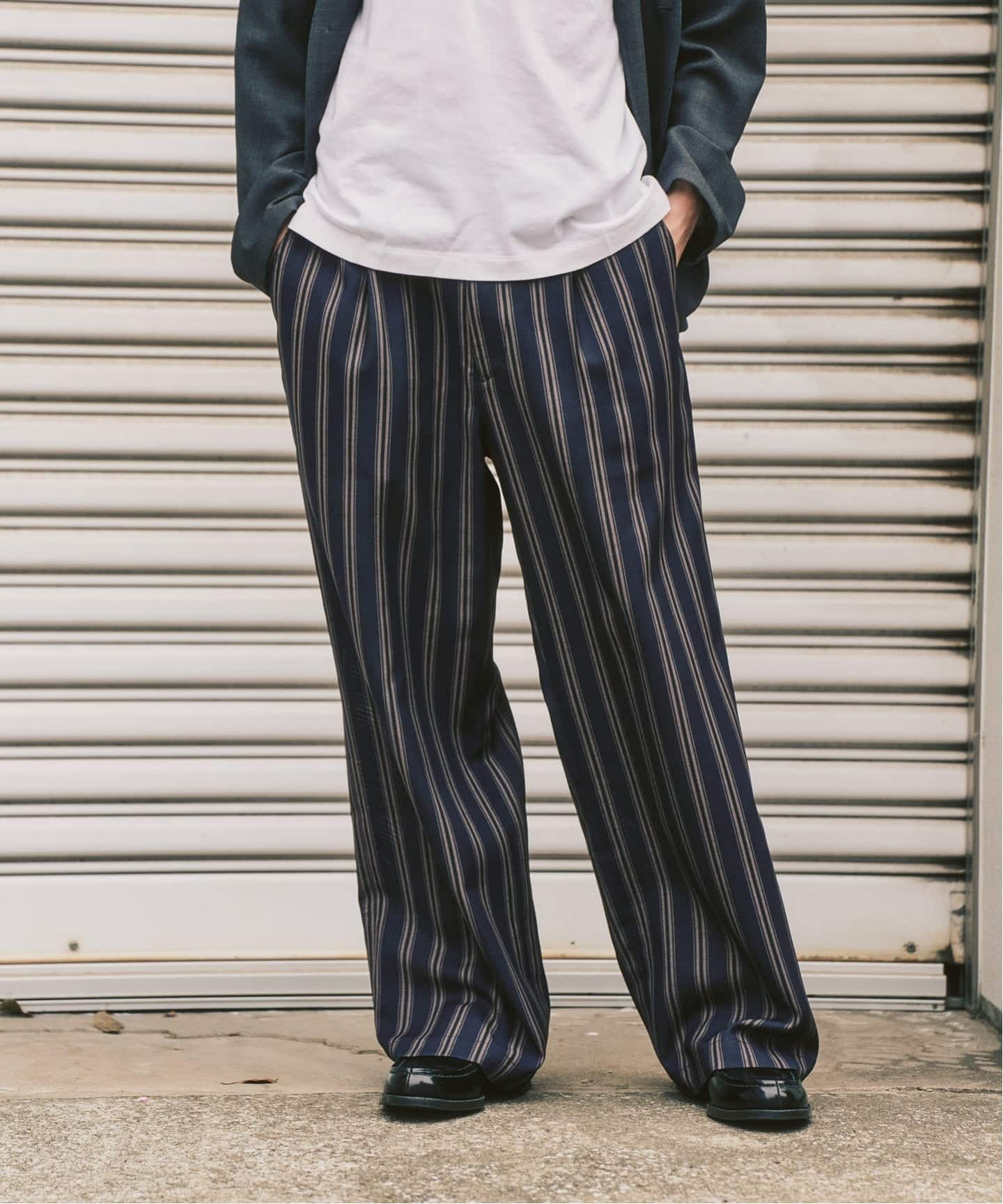 EVALET / エバレット】メッシュ ワイドパンツ 