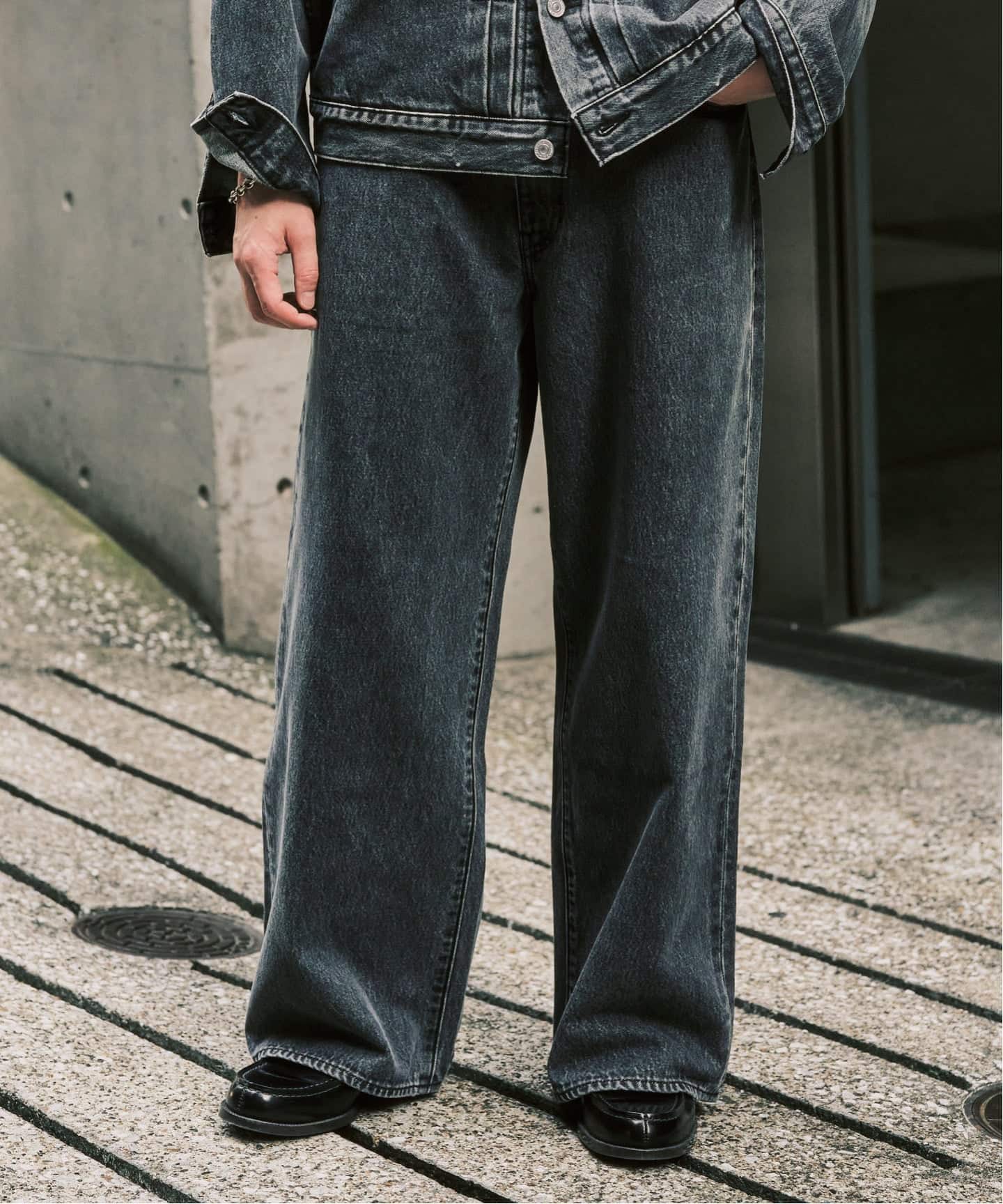 Levi's(リーバイス) 別注 Baggy Wide Leg デニムパンツ（L28）（デニム
