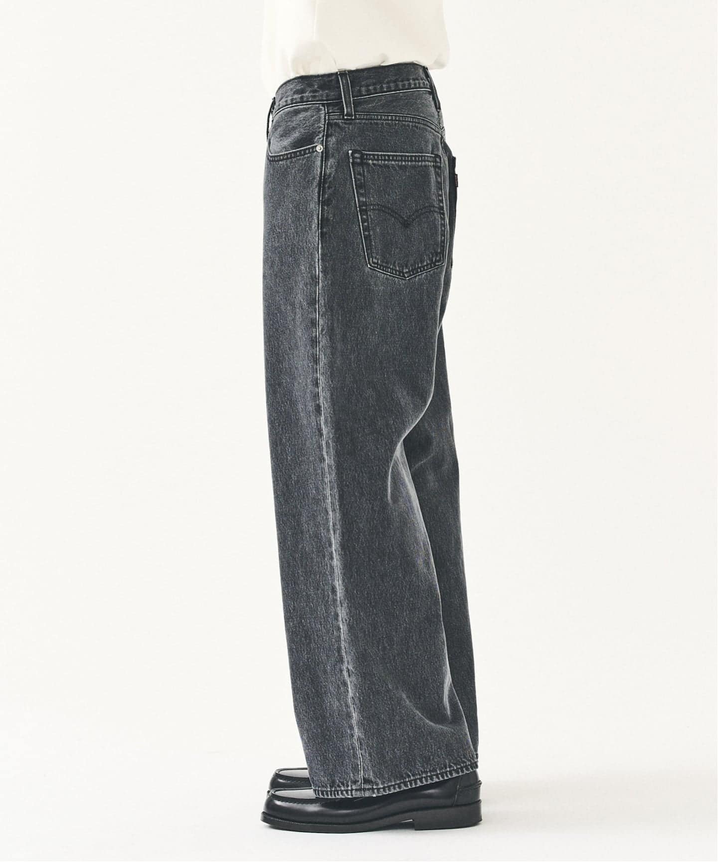 Levi's(リーバイス) 別注 Baggy Wide Leg デニムパンツ（L28）（デニム