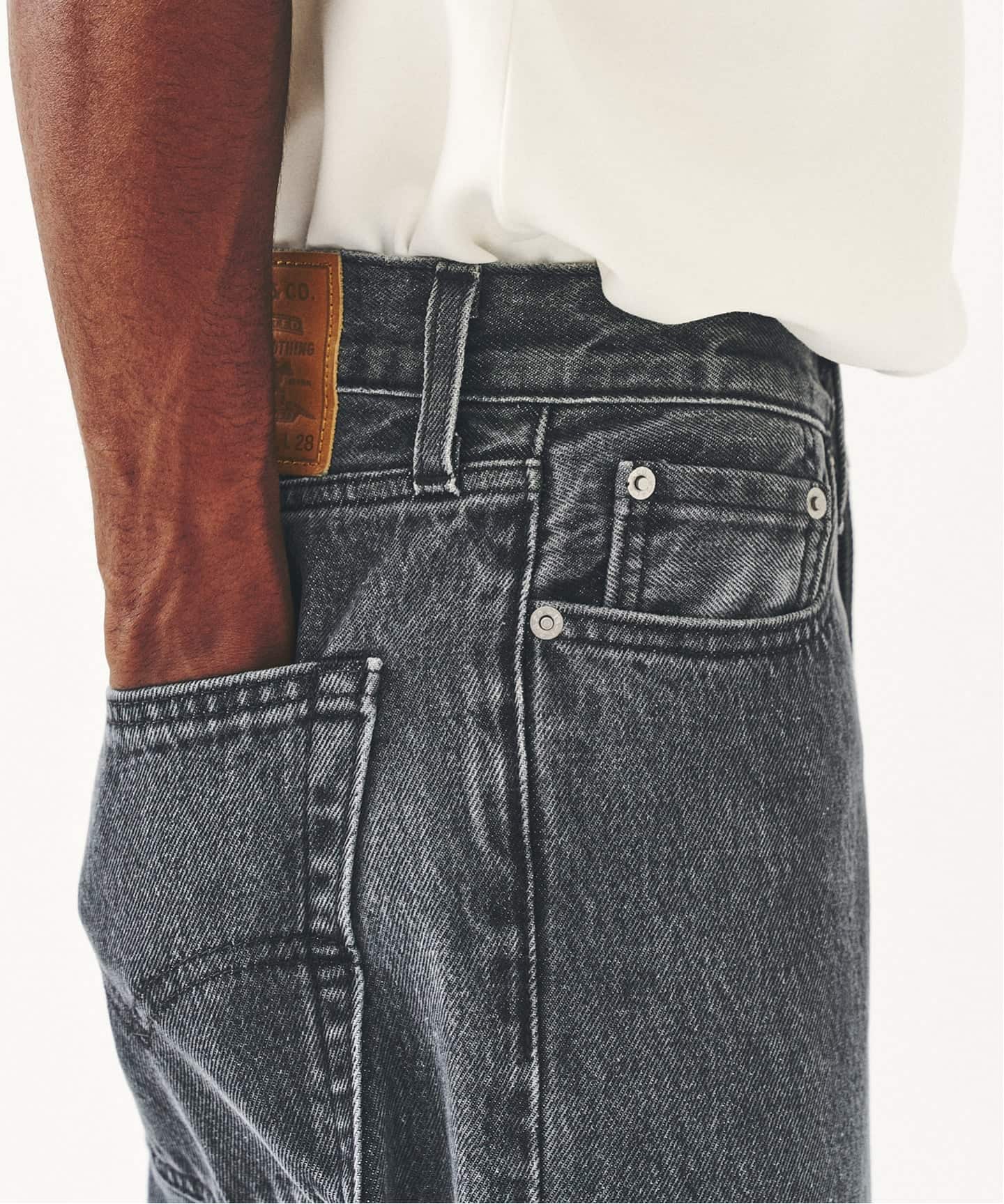 Levi's(リーバイス) 別注 Baggy Wide Leg デニムパンツ（L28）（デニム