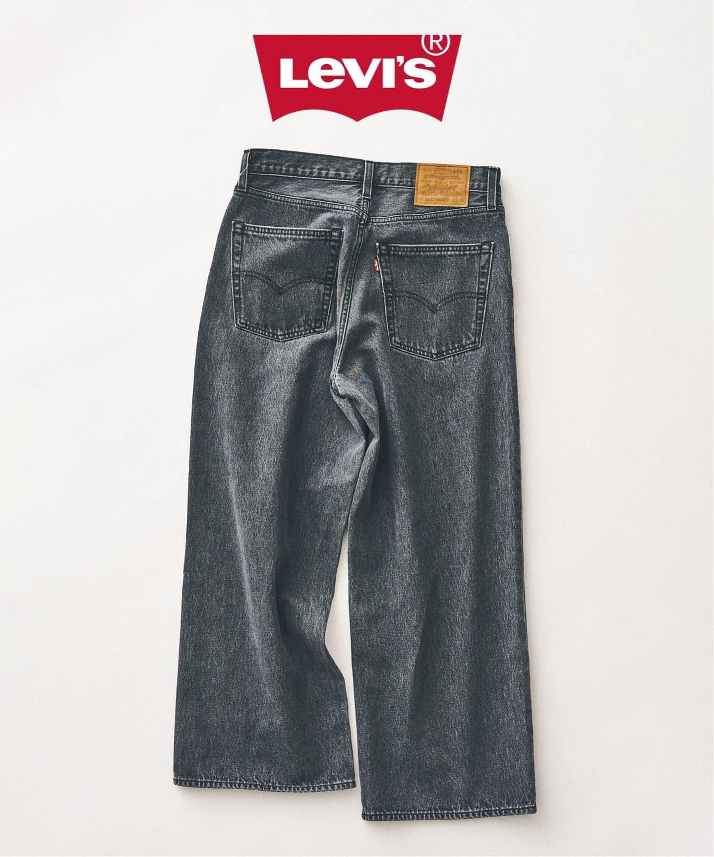 Levi's(リーバイス) 別注 Baggy Wide Leg デニムパンツ（L28）（デニム