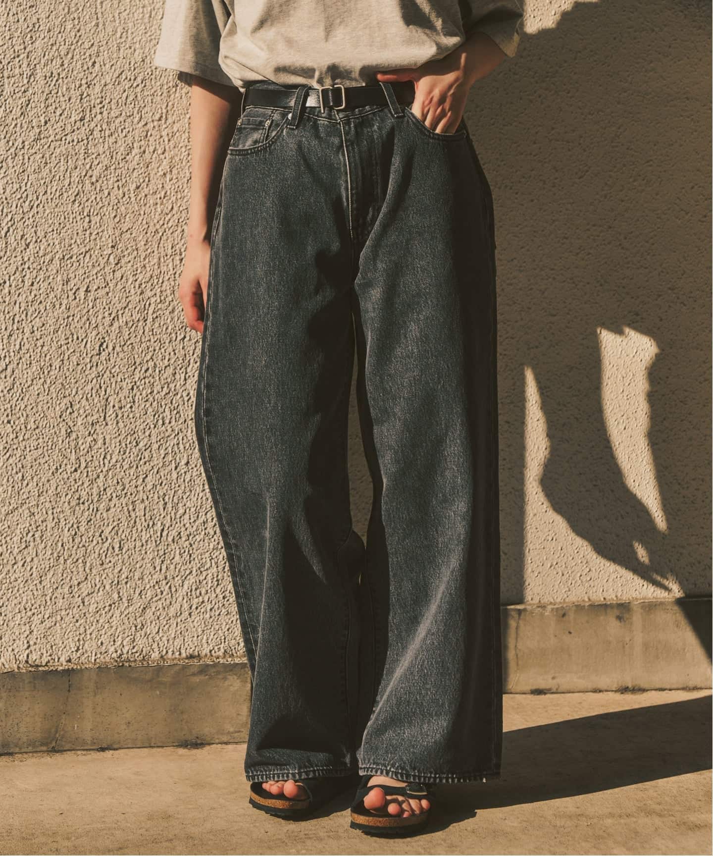 Levi's(リーバイス) 別注 Baggy Wide Leg デニムパンツ（L28）（デニム