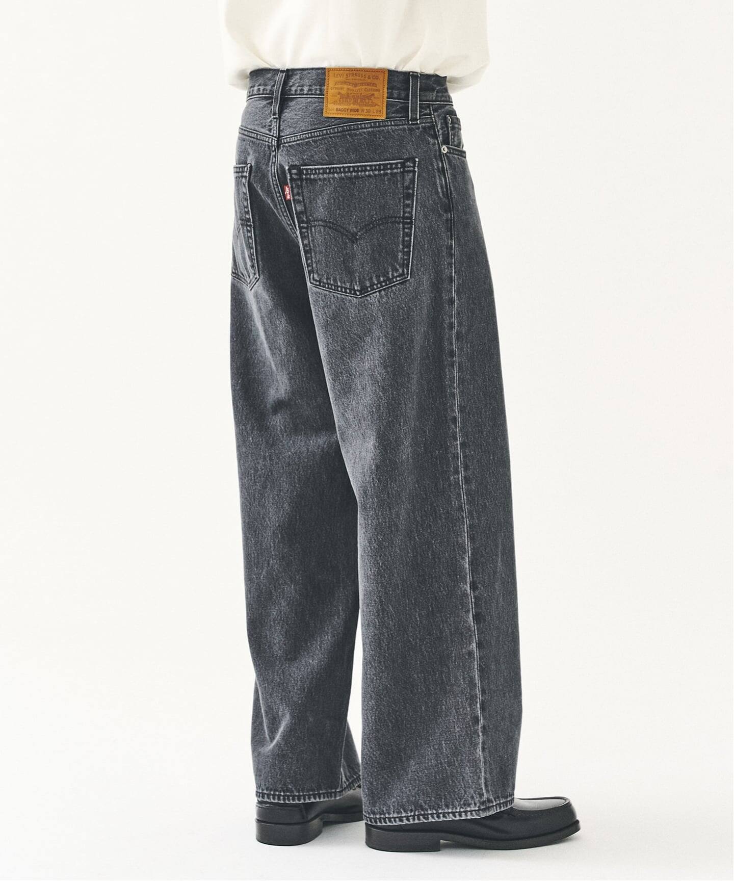 Levi's(リーバイス) 別注 Baggy Wide Leg デニムパンツ（L28）（デニム