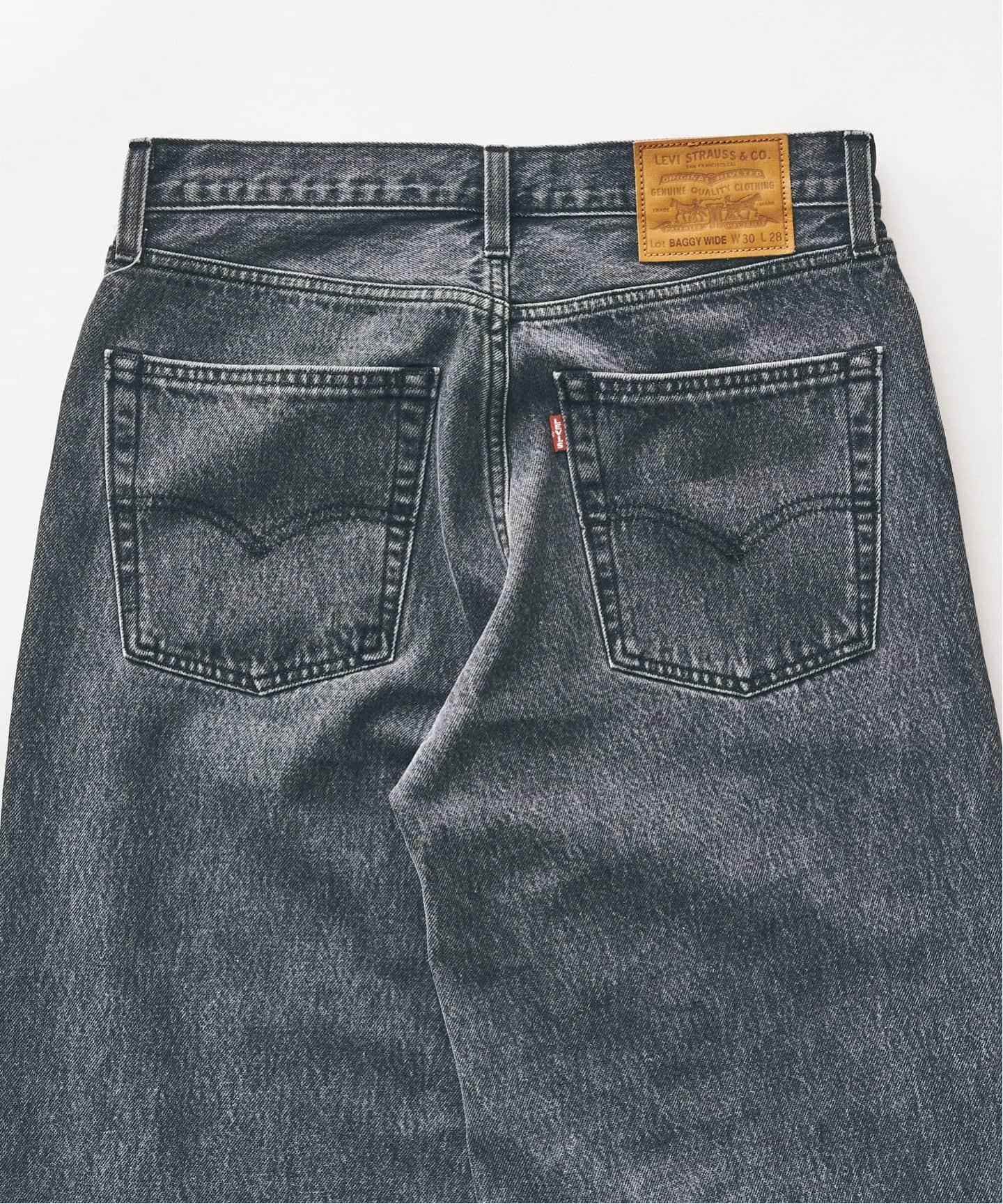 Levi's(リーバイス) 別注 Baggy Wide Leg デニムパンツ（L28）（デニム