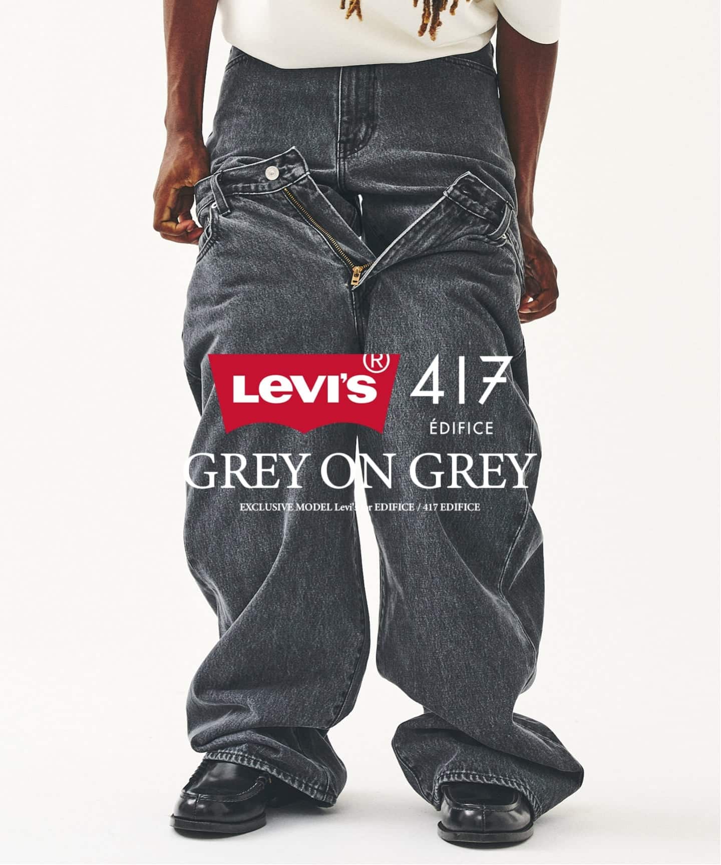 Levi's(リーバイス) 別注 Baggy Wide Leg デニムパンツ（L30）（デニム