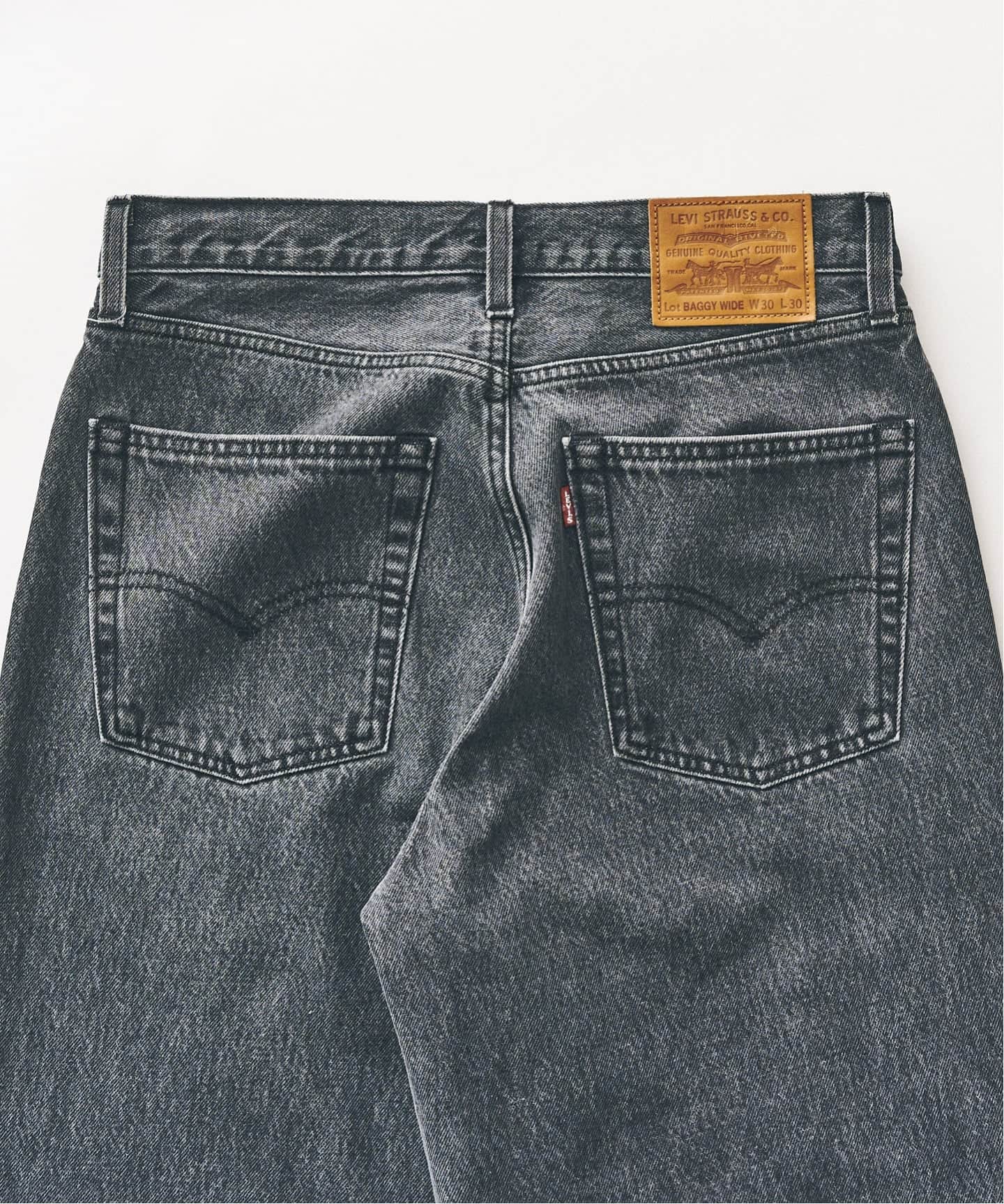 Levi's(リーバイス) 別注 Baggy Wide Leg デニムパンツ（L30）（デニム