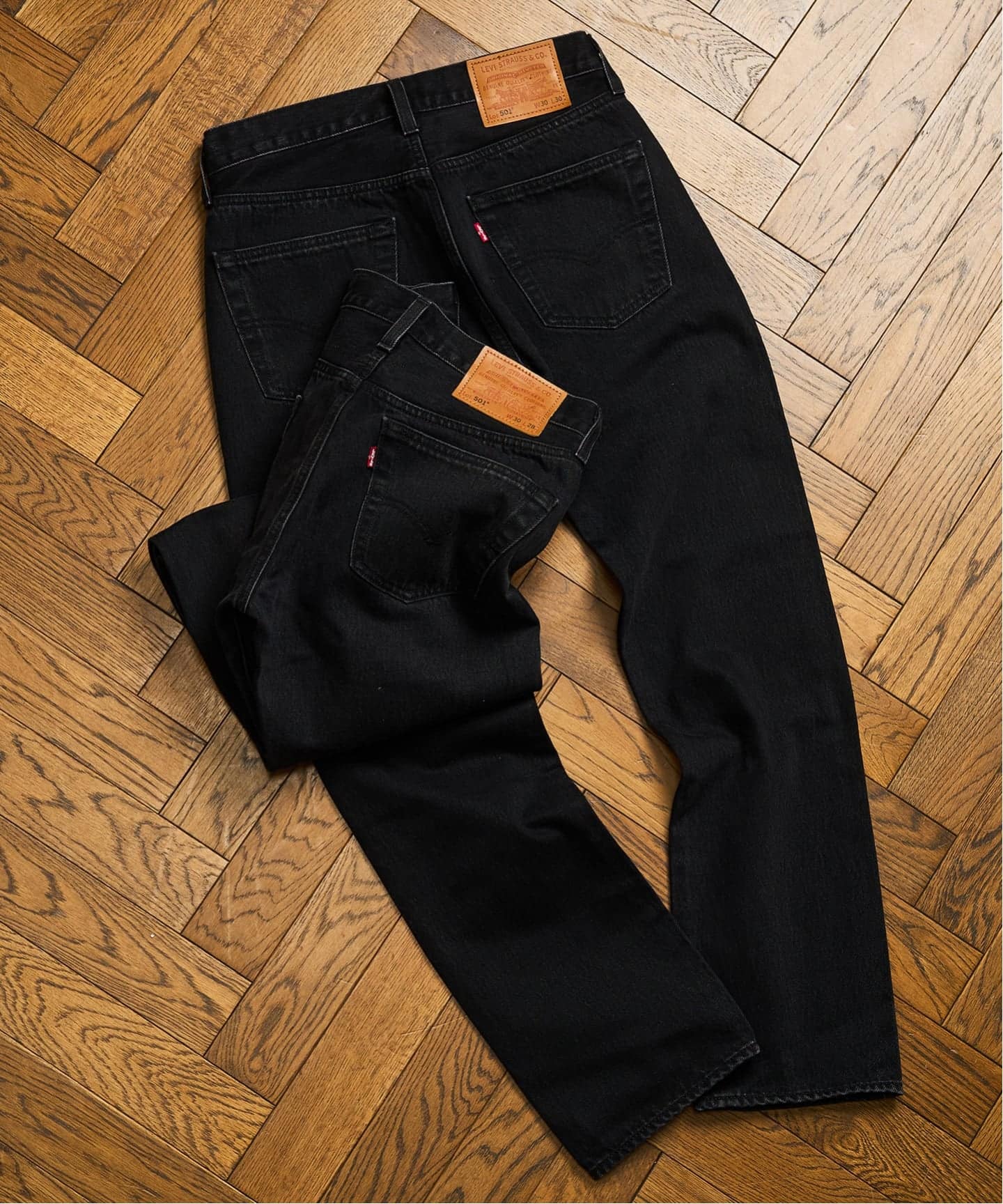 エディフィス別注　Levi's 501 ブラックデニムパンツ W36 L28 LEVI'S(R)/リーバイス 別注 501 ブラック（L28）（デニムパンツ