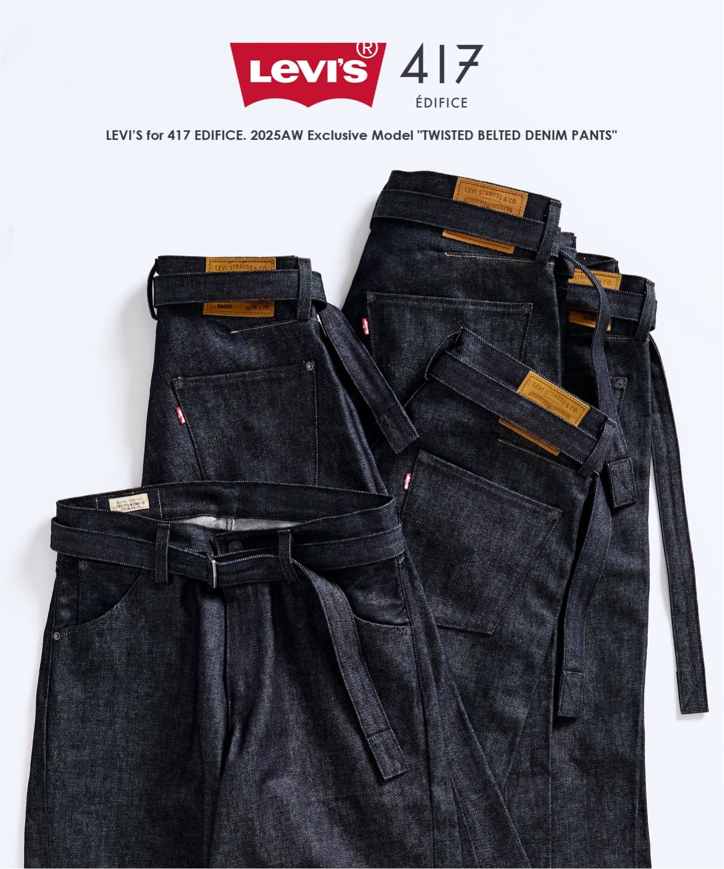 追加 LEVI'S(R)/リーバイス(R) 別注 TWISTED BELTED デニムパンツ L30