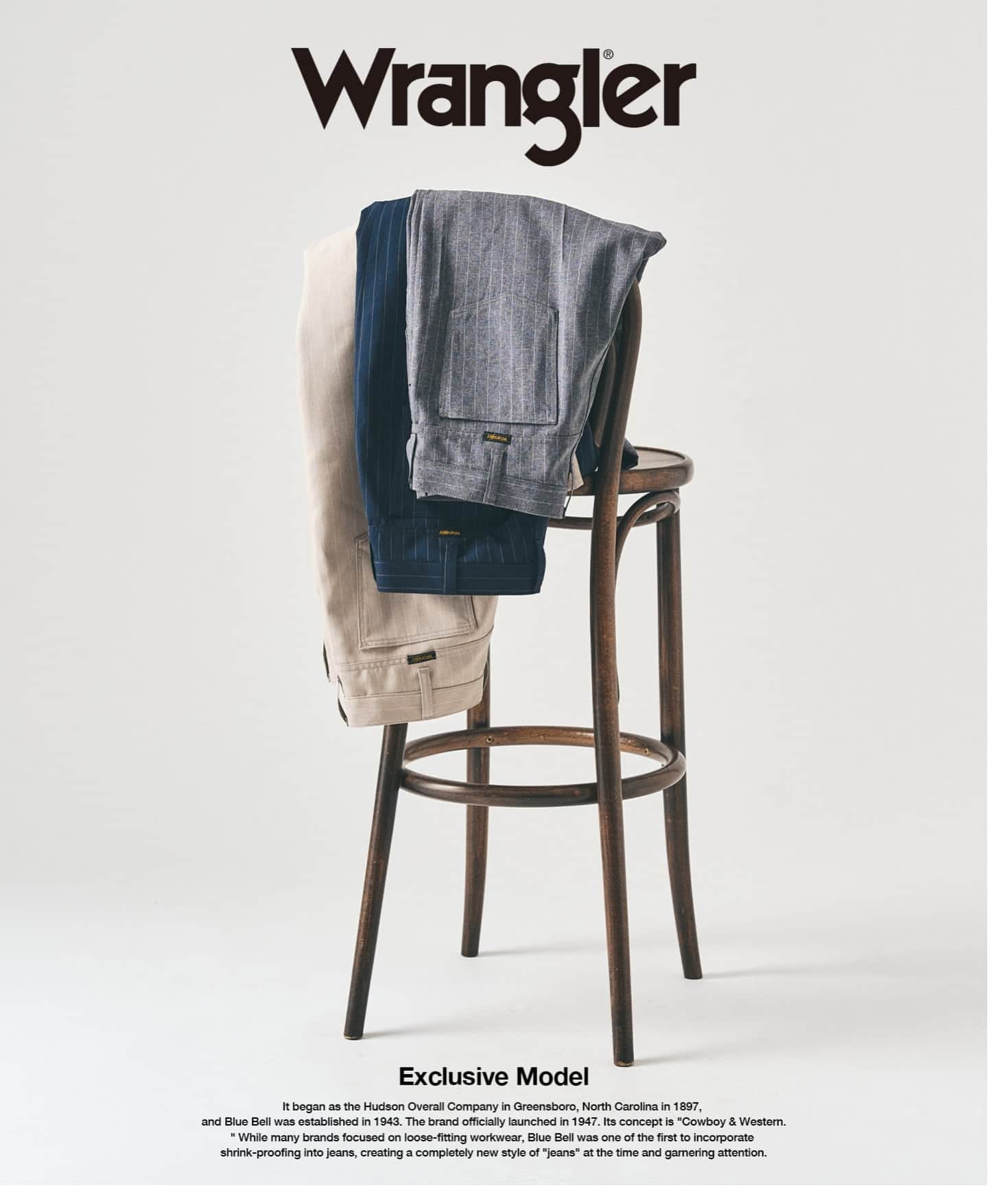 Wrangler / ラングラー】417別注 Wrancher Midway（スラックス）｜417