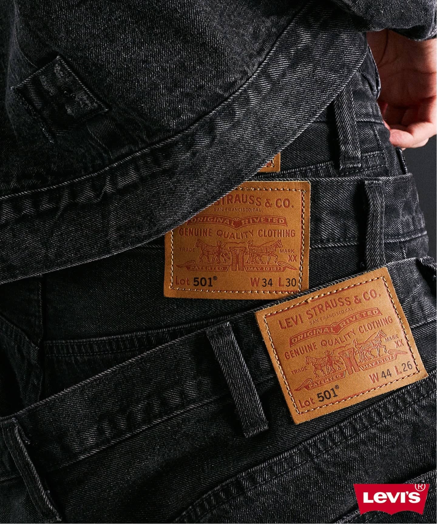 追加 Levi's(リーバイス) 30th 別注 501(R) BLACK L30（デニムパンツ