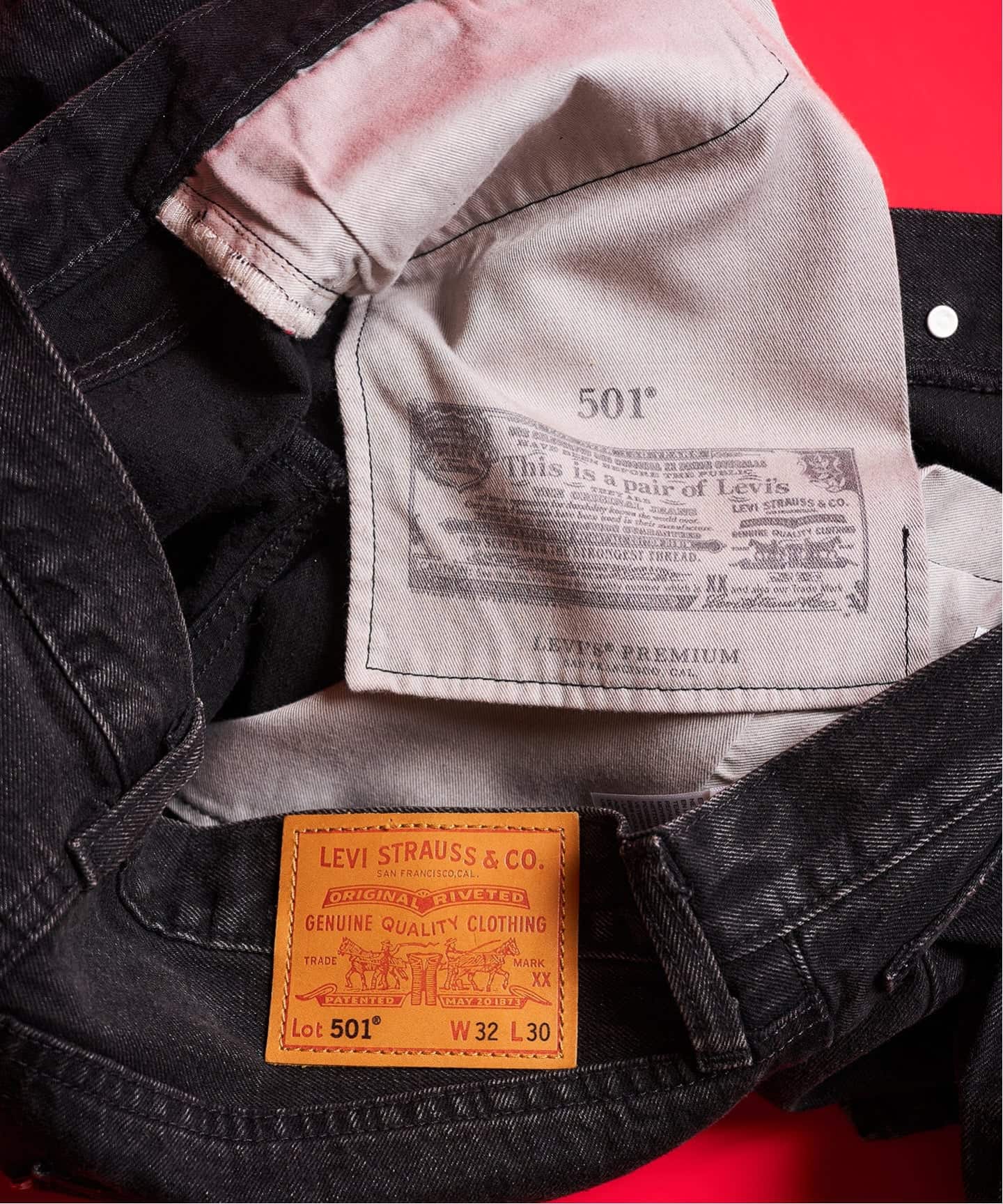 追加 Levi's(リーバイス) 30th 別注 501(R) BLACK L26（デニムパンツ