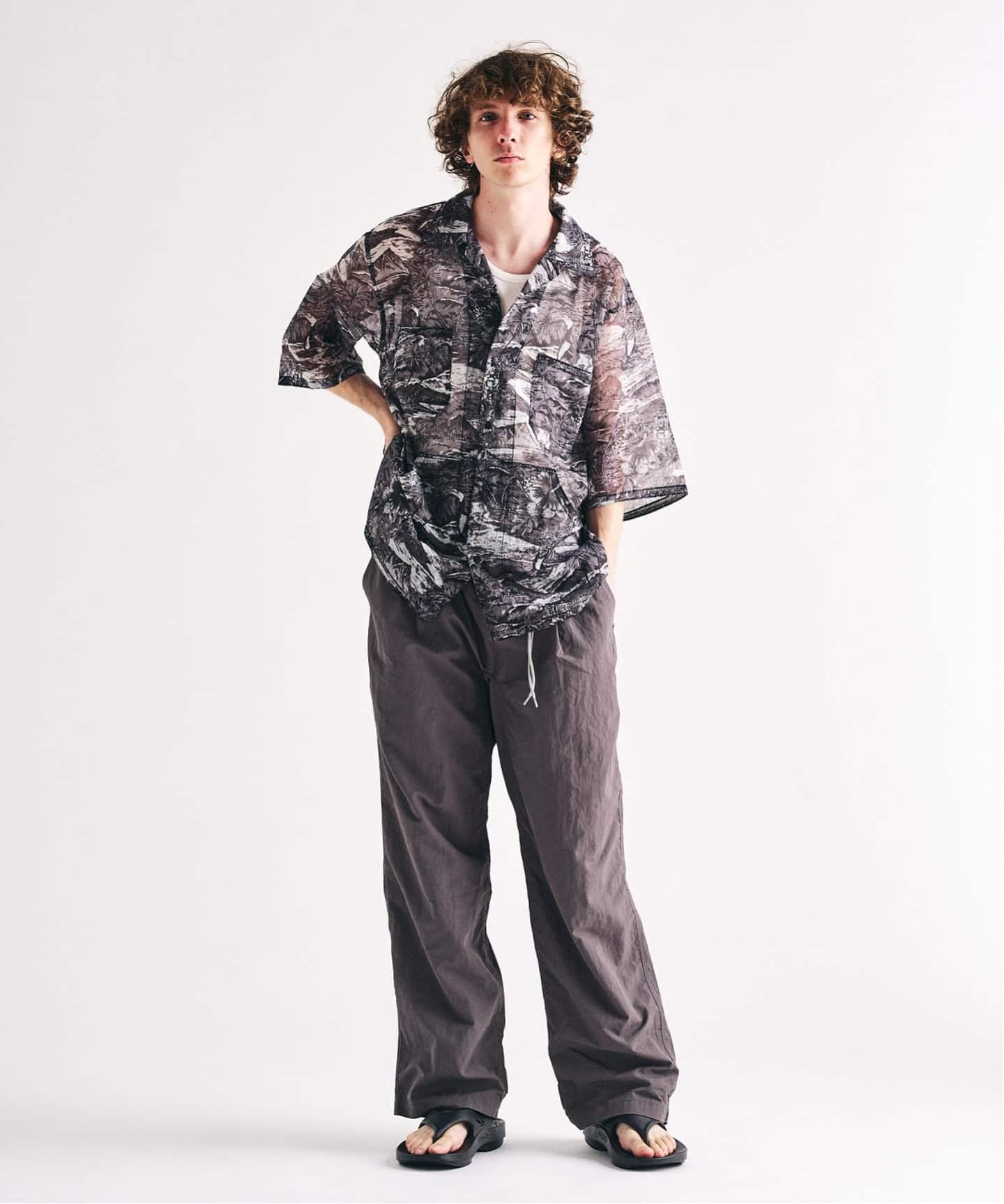 迷迭香 / マンネンロウ 417別注 NYLON HARVEST TROUSER（スラックス