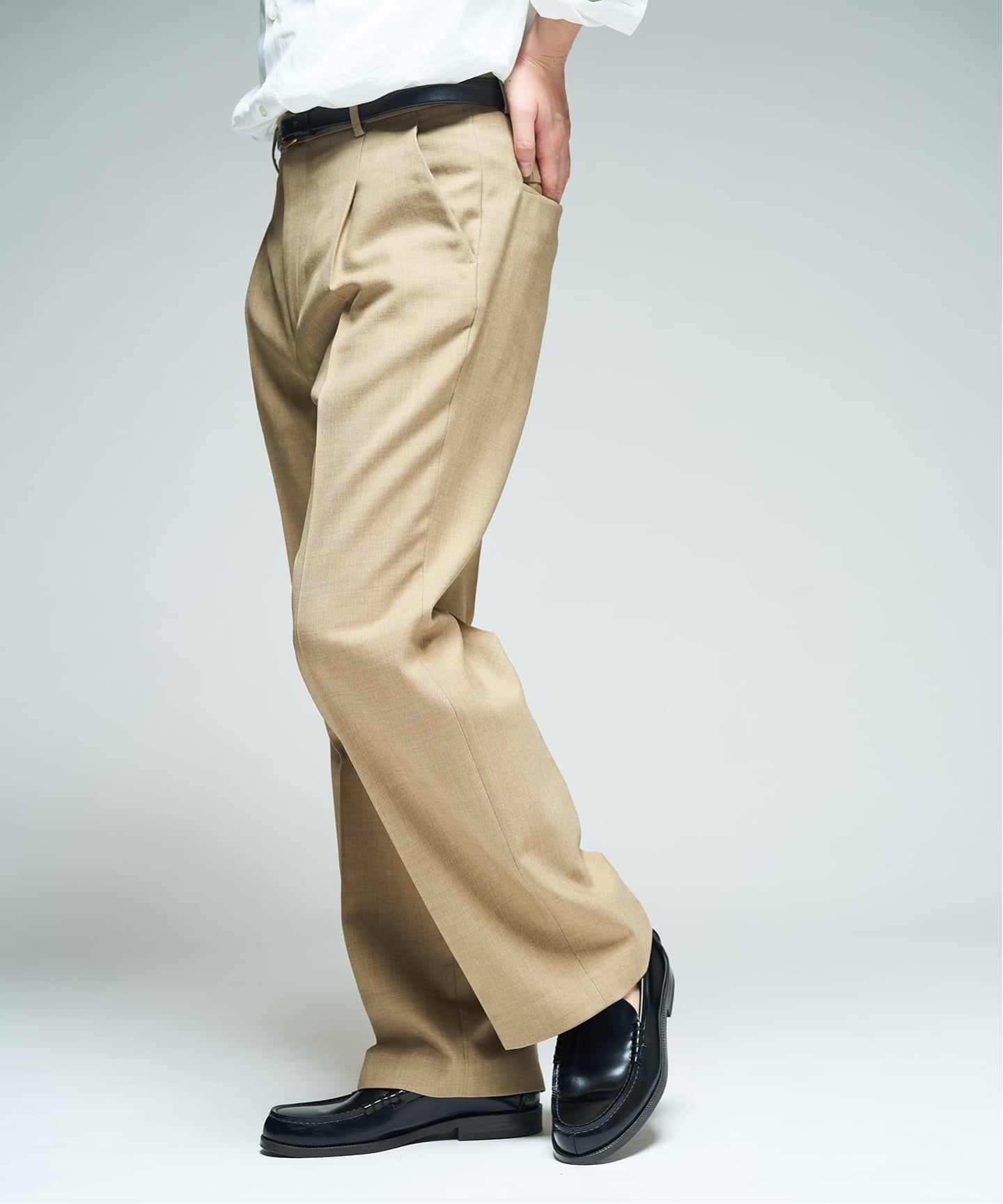 VALAADO O WOOL POLYESTER TWILL（スラックス）｜417 EDIFICE（フォー