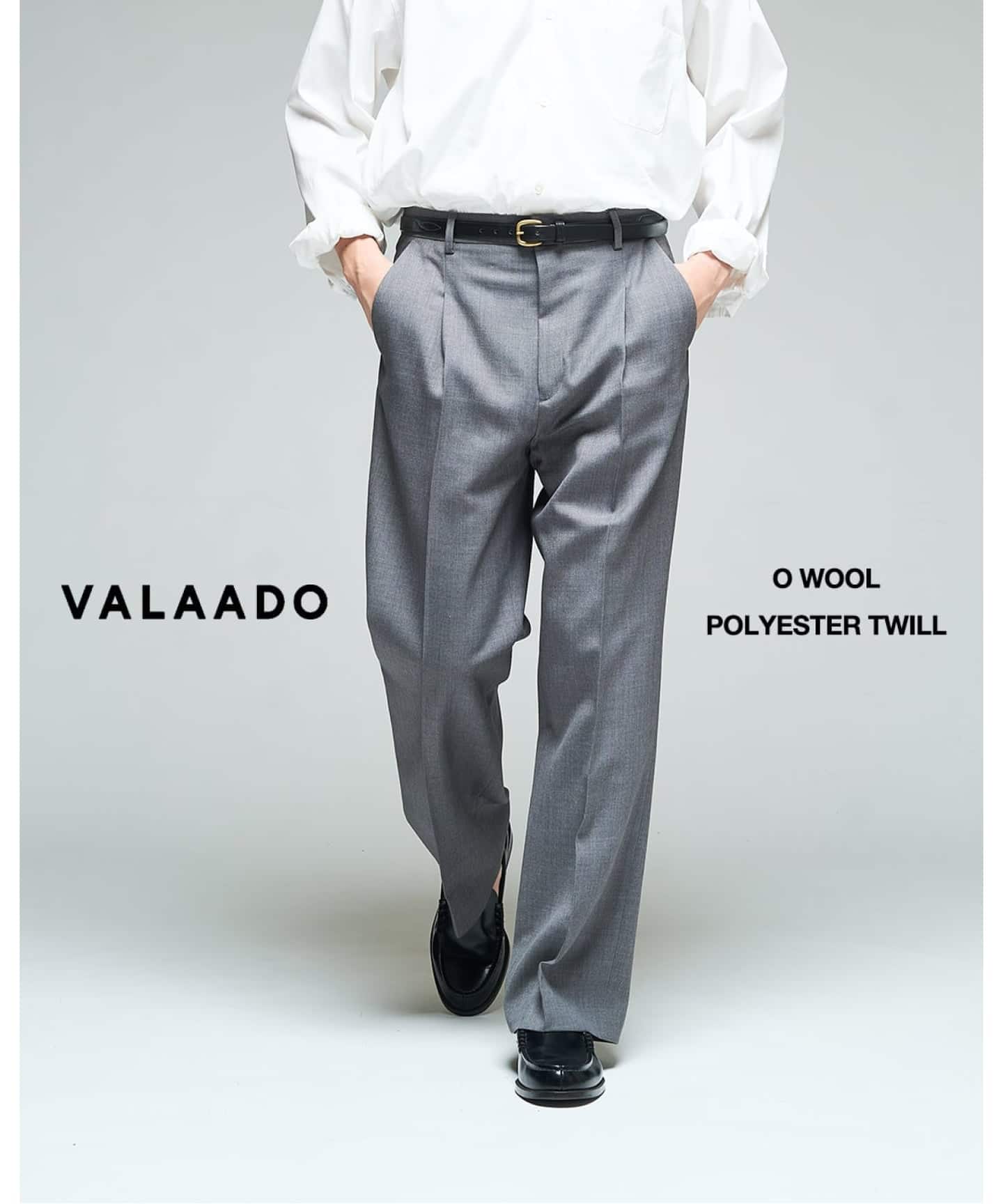 VALAADO O WOOL POLYESTER TWILL（スラックス）｜417 EDIFICE（フォー