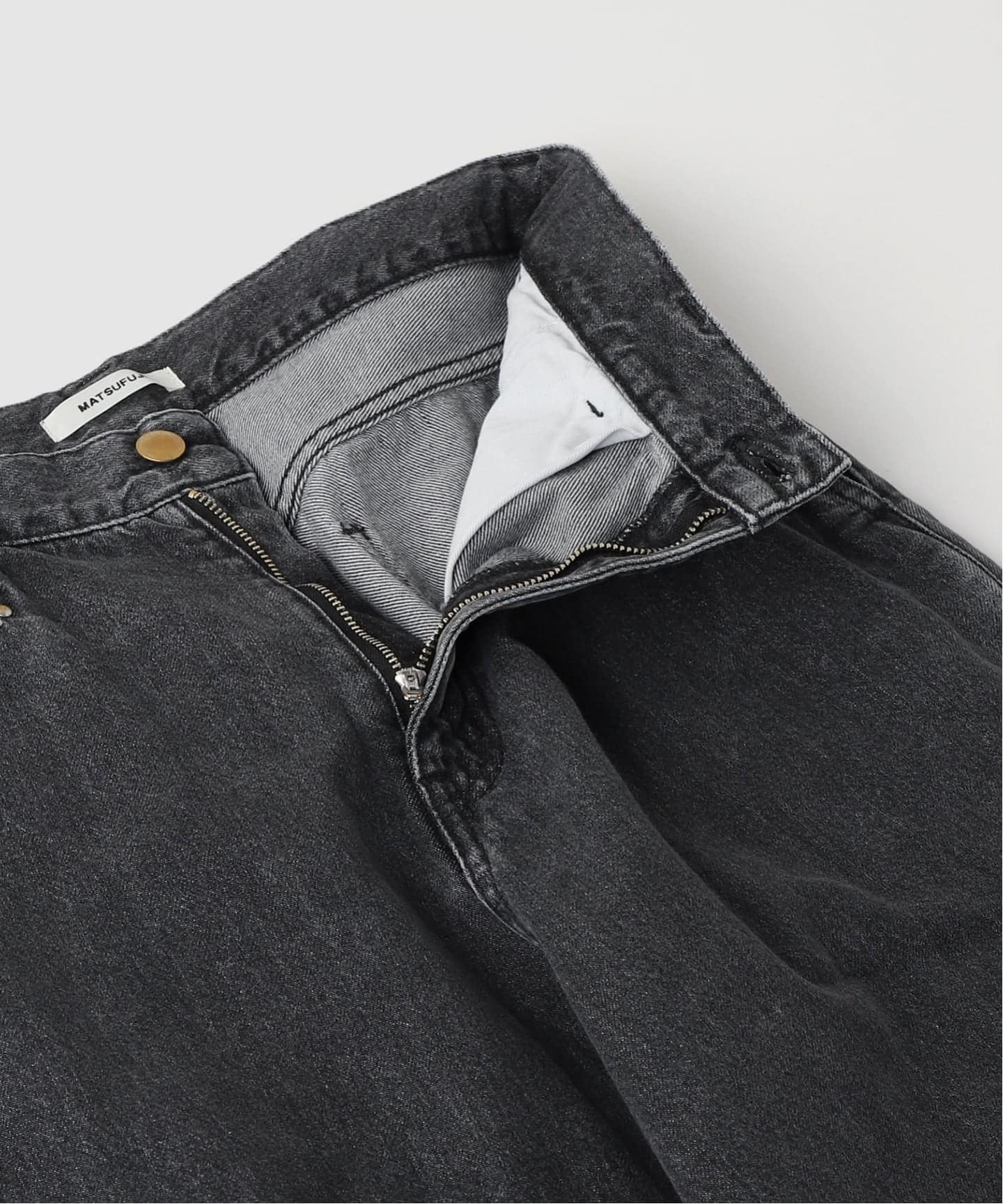 MATSUFUJI デニムパンツ メンズ MATSUFUJI / マツフジ WIDE FADE DENIM TROUSERS（デニムパンツ