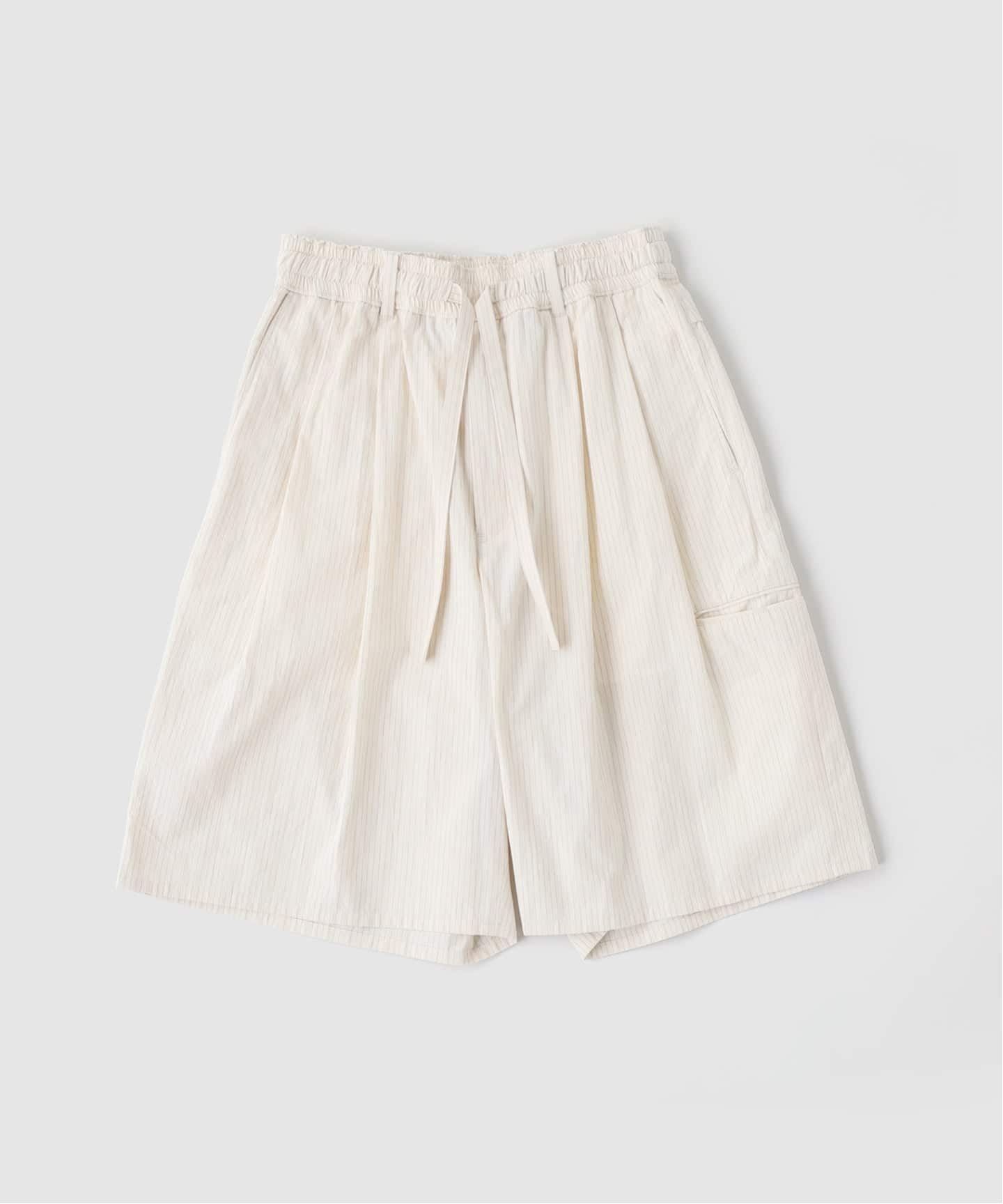 MATSUFUJI / マツフジ STRIPED WIDE SHORTS（ショート・ハーフパンツ