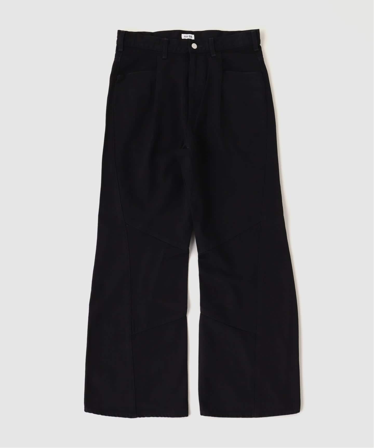 TANAKA (タナカ) THE JEAN TROUSER BLACK x BLACK（スラックス