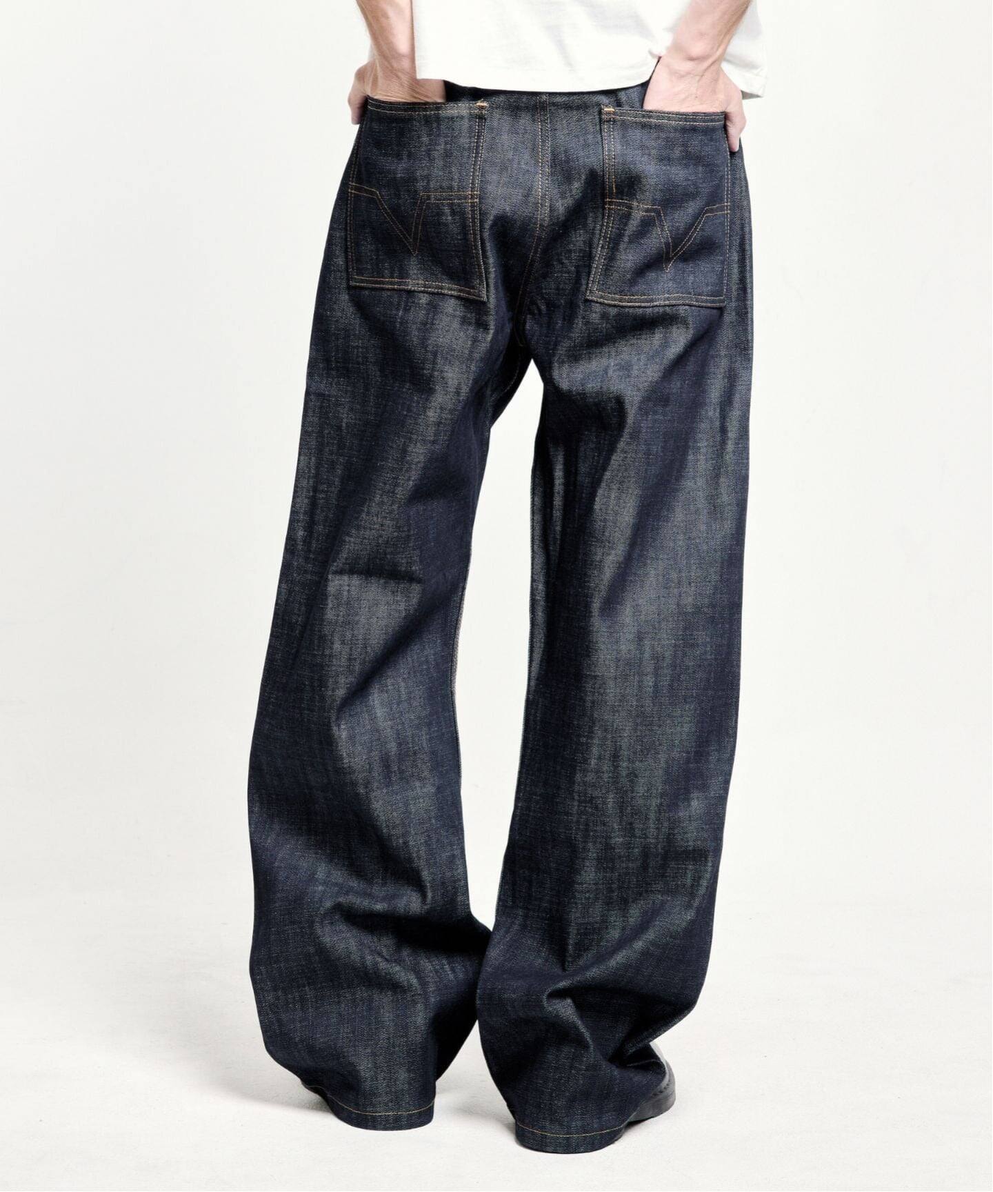 NO MAINTENANCE / ノーメンテナンス BAGGY DENIM RAW BLUE（デニム