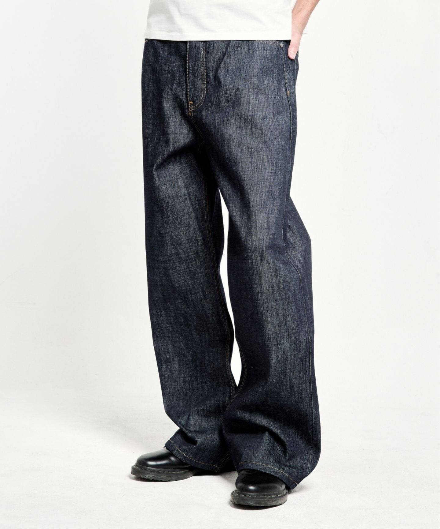 NO MAINTENANCE / ノーメンテナンス BAGGY DENIM RAW BLUE（デニム 