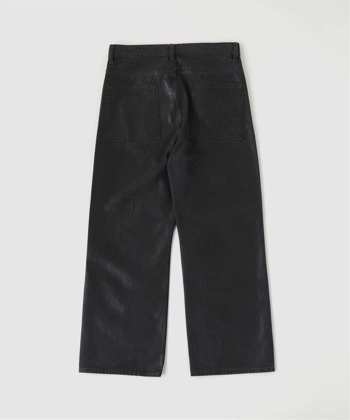 NO MAINTENANCE / ノーメンテナンス BAGGY DENIM WAXED BLACK（デニム