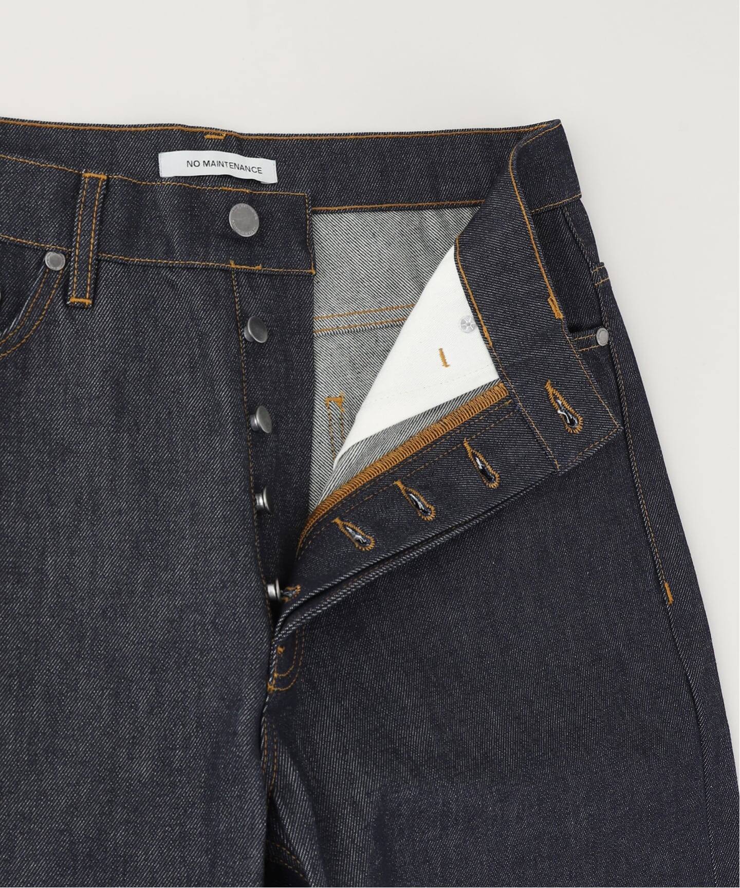 NO MAINTENANCE / ノーメンテナンス HAZE DENIM RAW BLUE（デニム