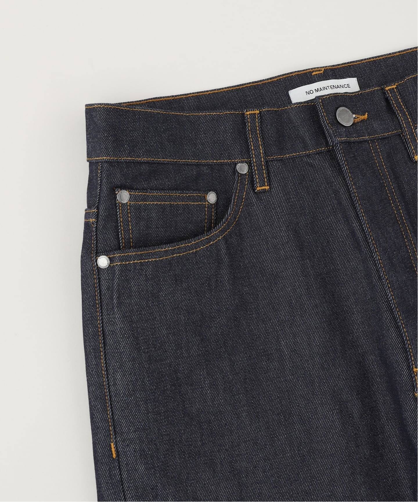 NO MAINTENANCE / ノーメンテナンス HAZE DENIM RAW BLUE（デニム