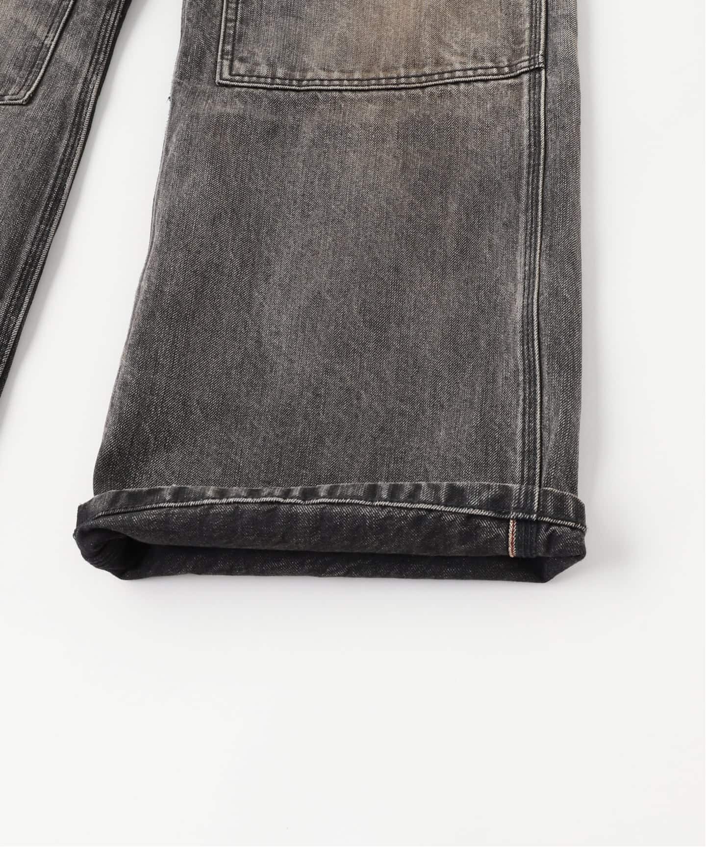 NO MAINTENANCE / ノーメンテナンス JAPANESE DENIM DOUBLE KNEE