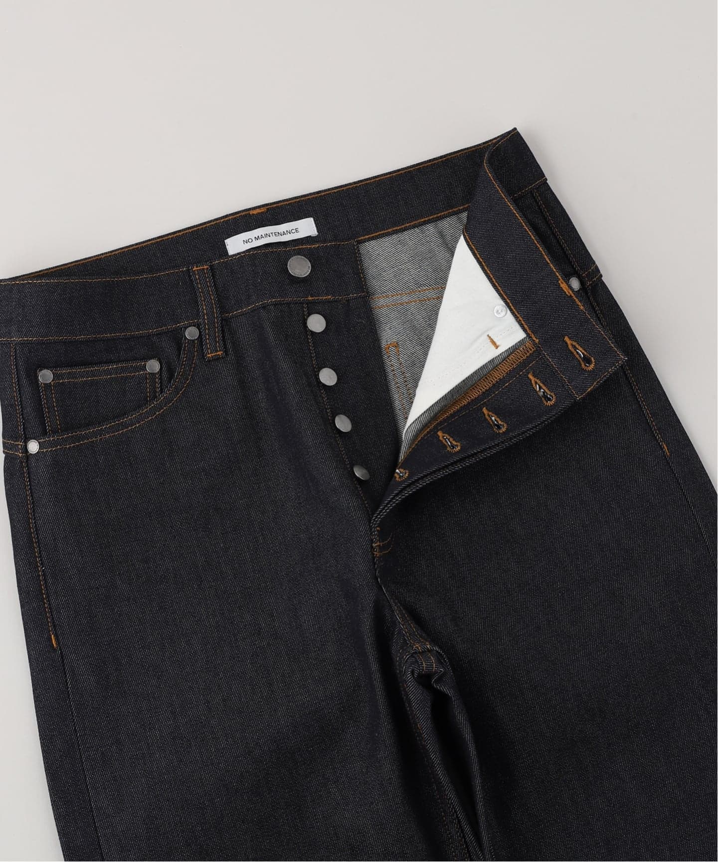 NO MAINTENANCE / ノーメンテナンス 202XX SLIM STRAIGHT DENIM