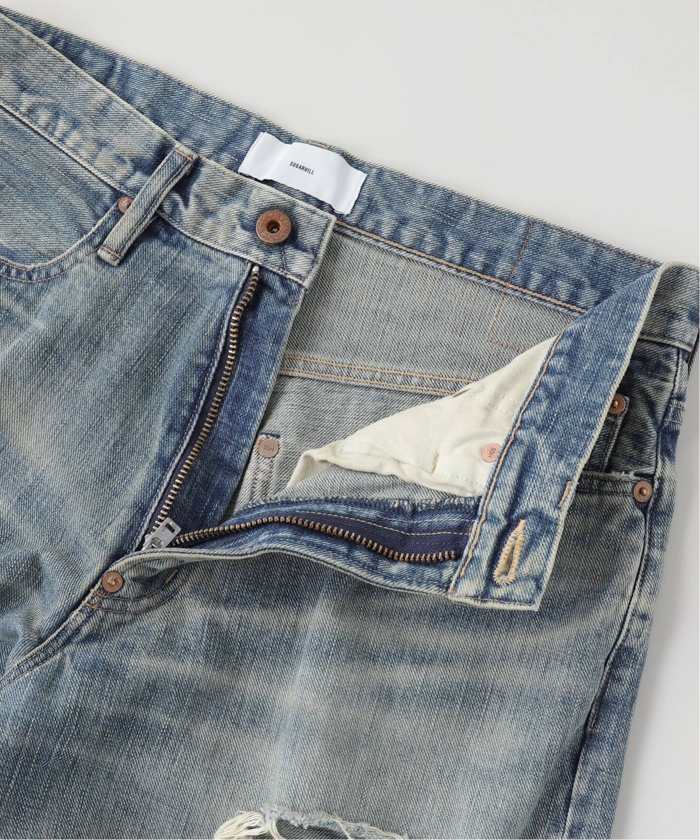 SUGARHILL / シュガーヒル DESTRESSED MODERN DENIM WIDE C（デニム 