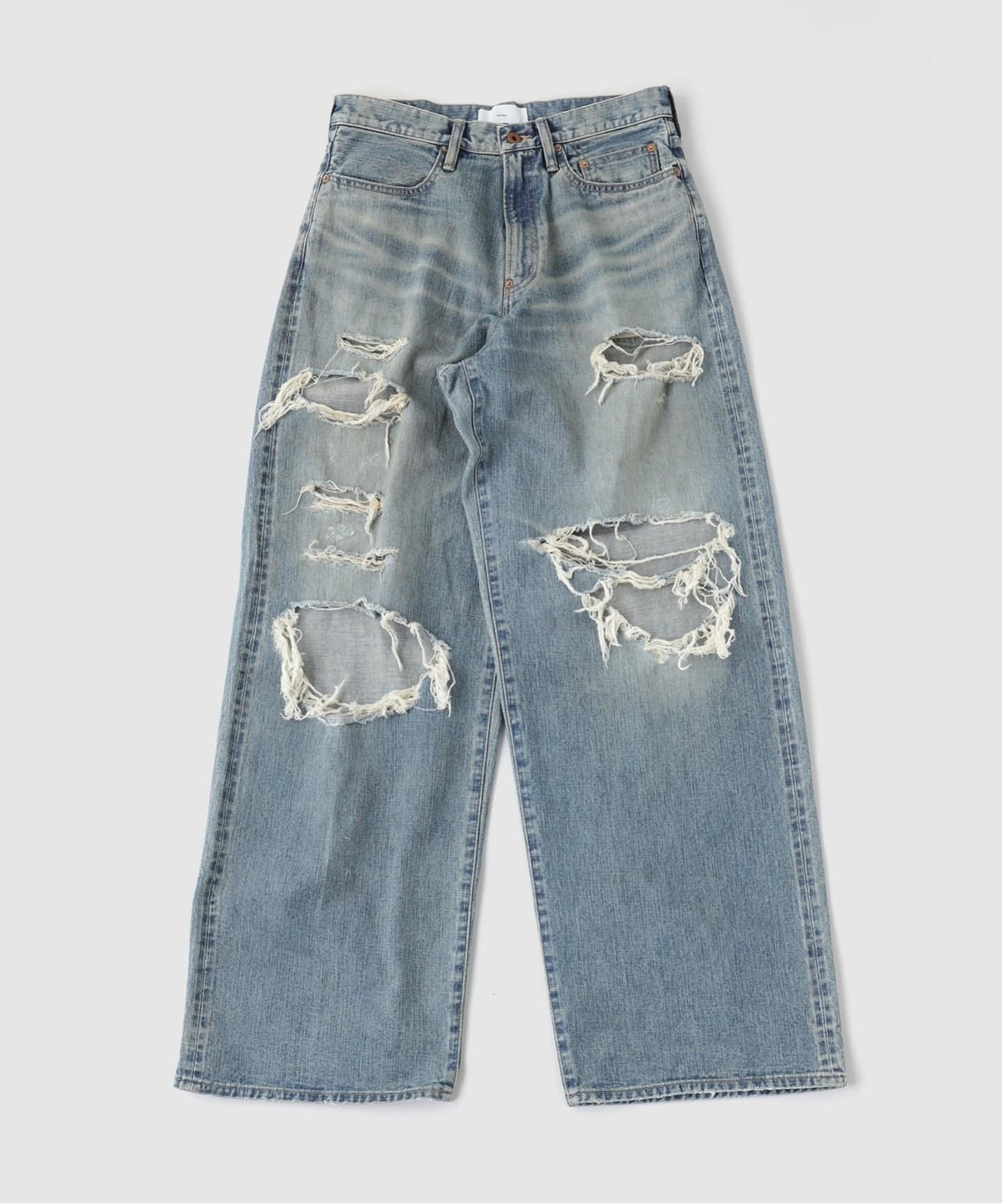 SUGARHILL / シュガーヒル DESTRESSED MODERN DENIM WIDE C（デニム