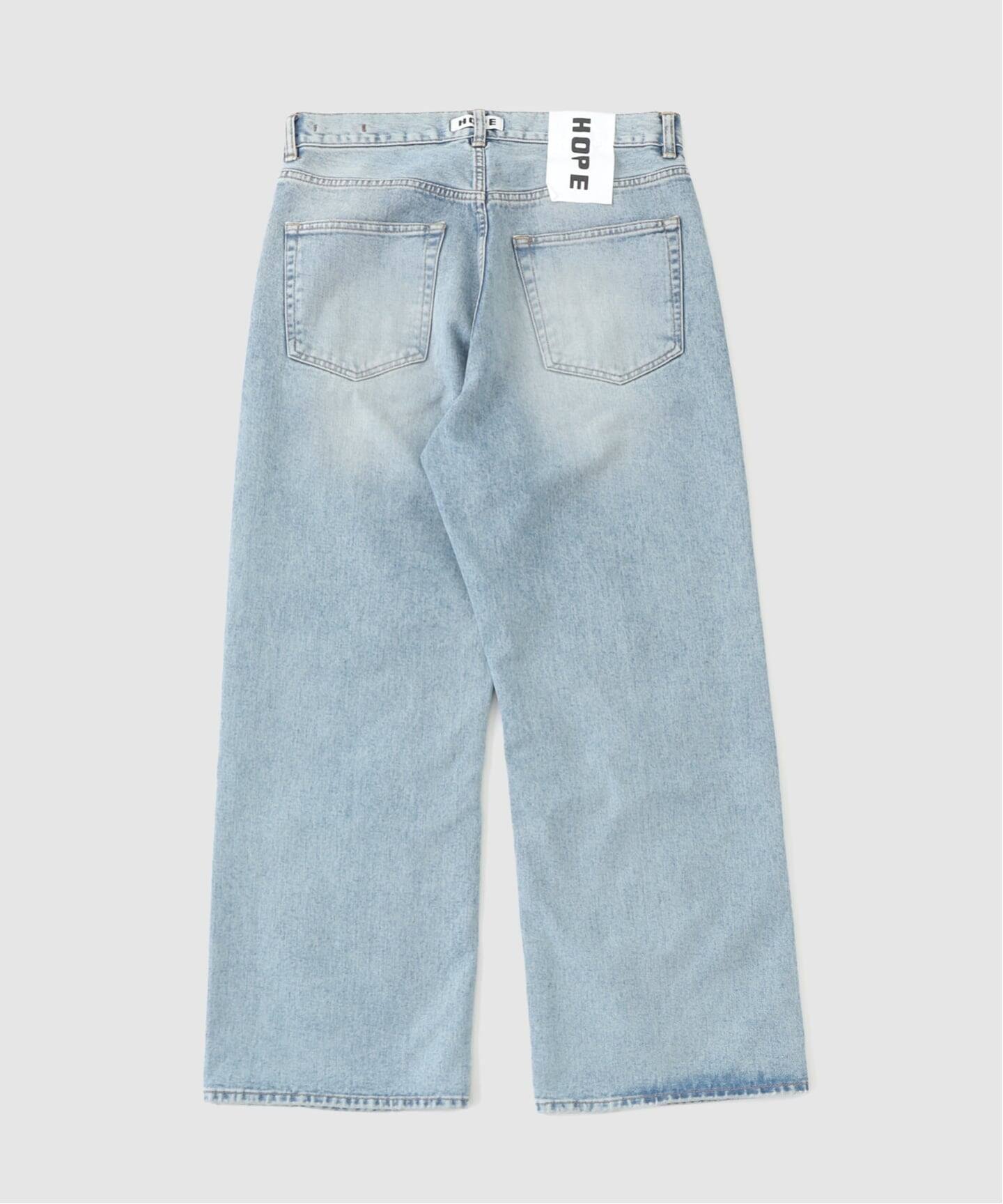 HOPE / ホープ CRISS JEANS LIGHT BLUE CREASE（デニムパンツ 