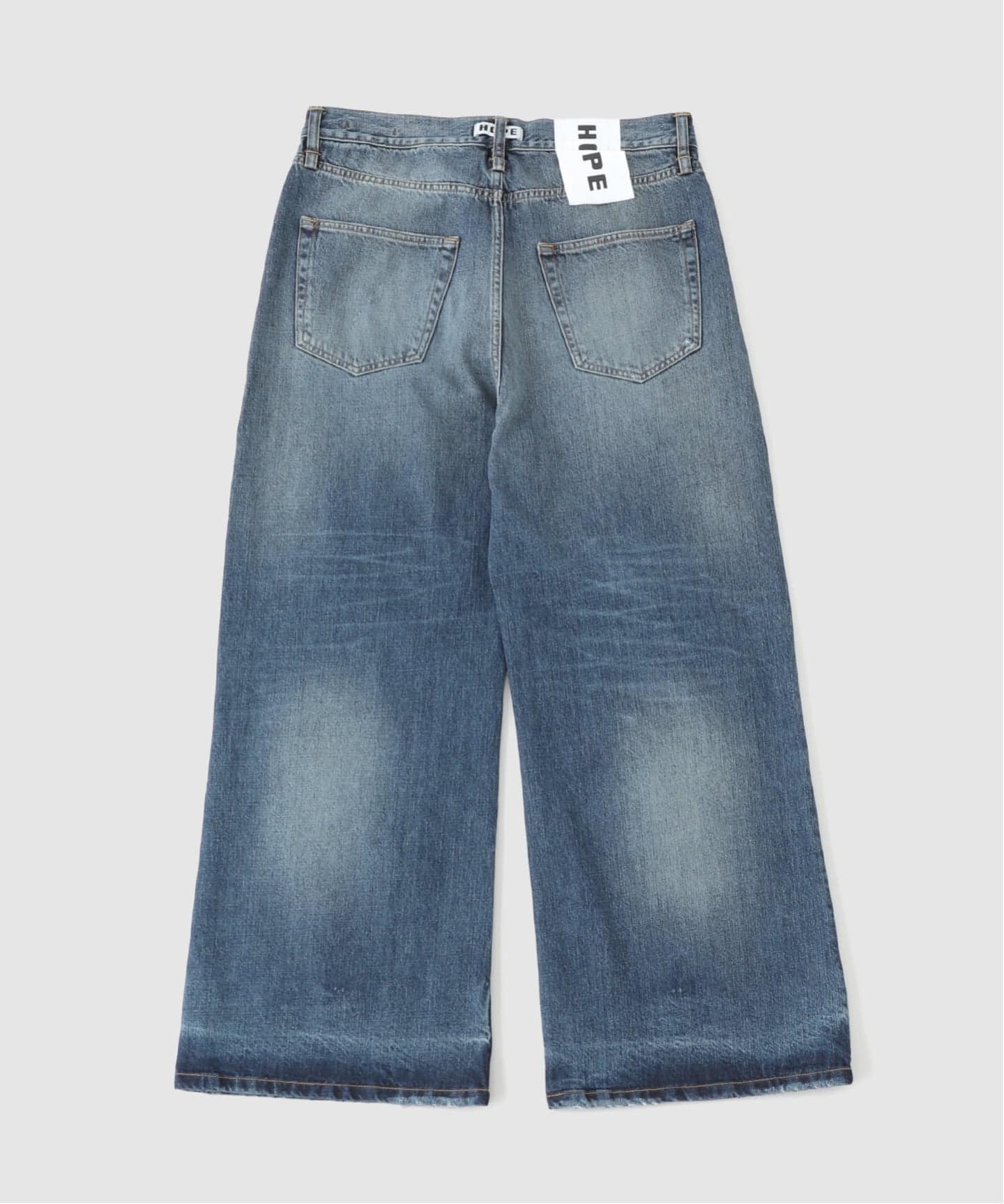 HOPE / ホープ SKID JEANS HOPE / ホープ SKID JEANS MID BLUE CROSS HATCH（デニムパンツ