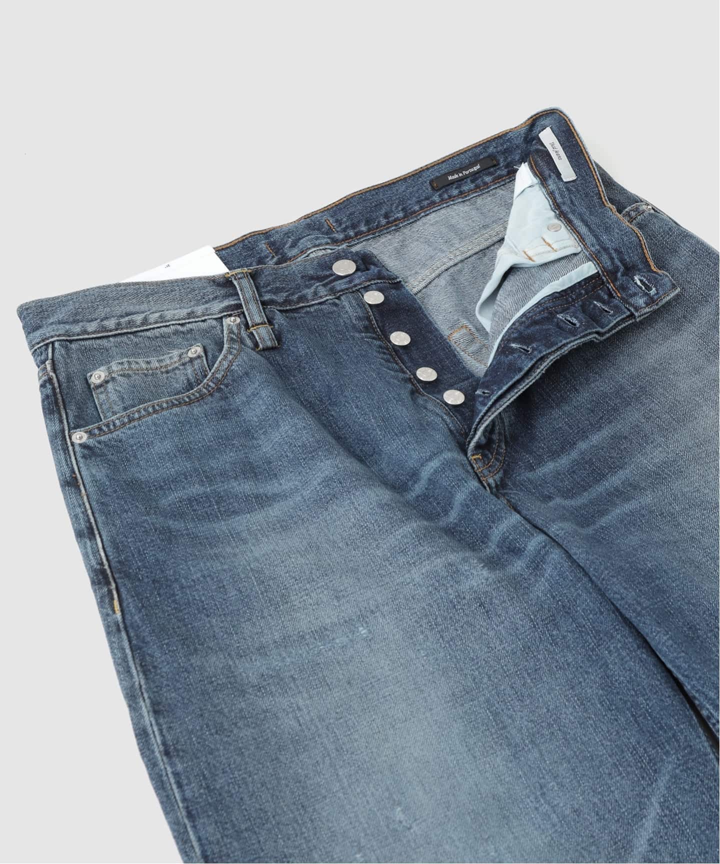 HOPE / ホープ SKID JEANS MID BLUE CROSS HATCH（デニムパンツ