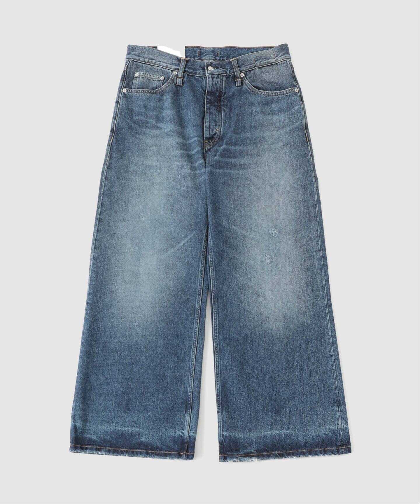 HOPE / ホープ SKID JEANS MID BLUE CROSS HATCH（デニムパンツ