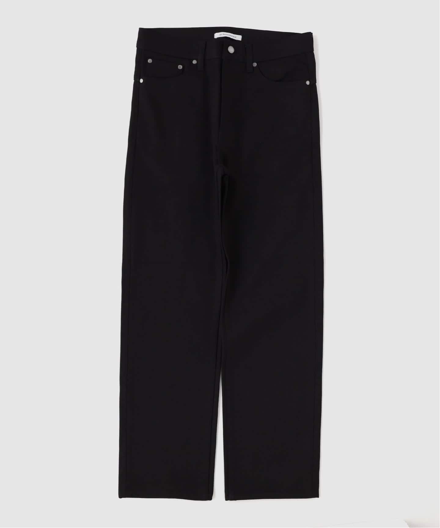 TANAKA (タナカ) THE JEAN TROUSER BLACK x BLACK（スラックス