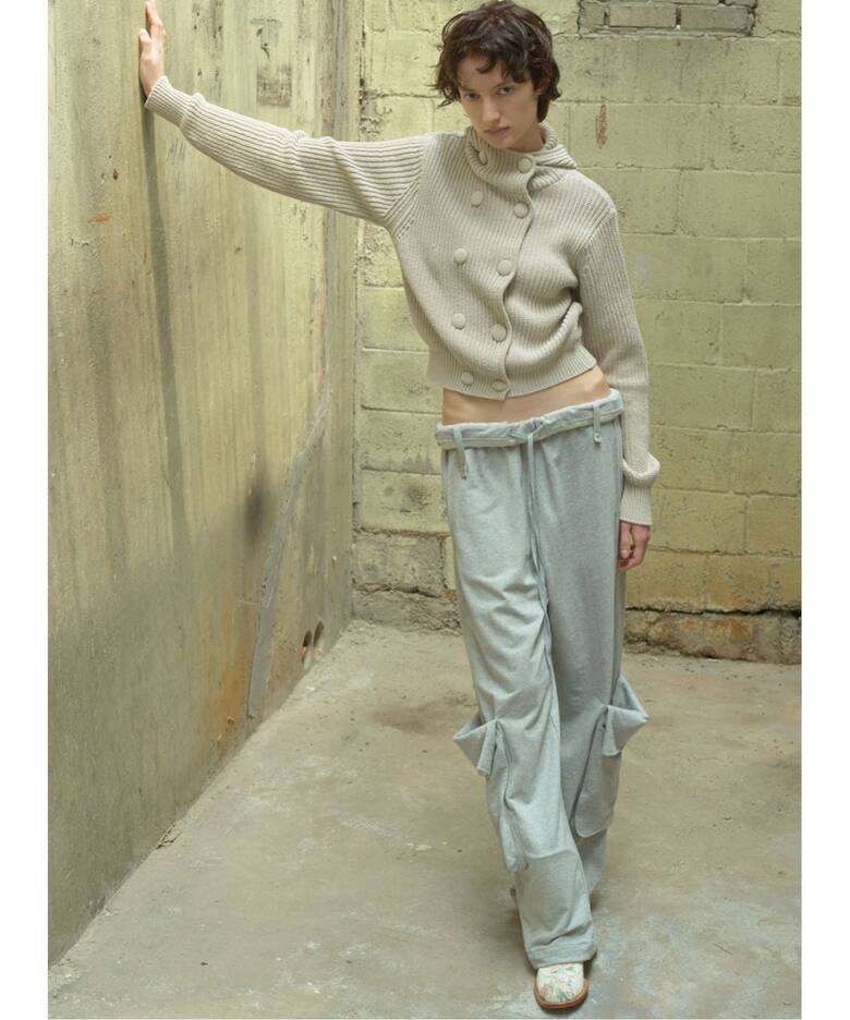 Geek Office / ギークオフィス】OPEN YY / ROLLED WAIST SWEAT CARGO 