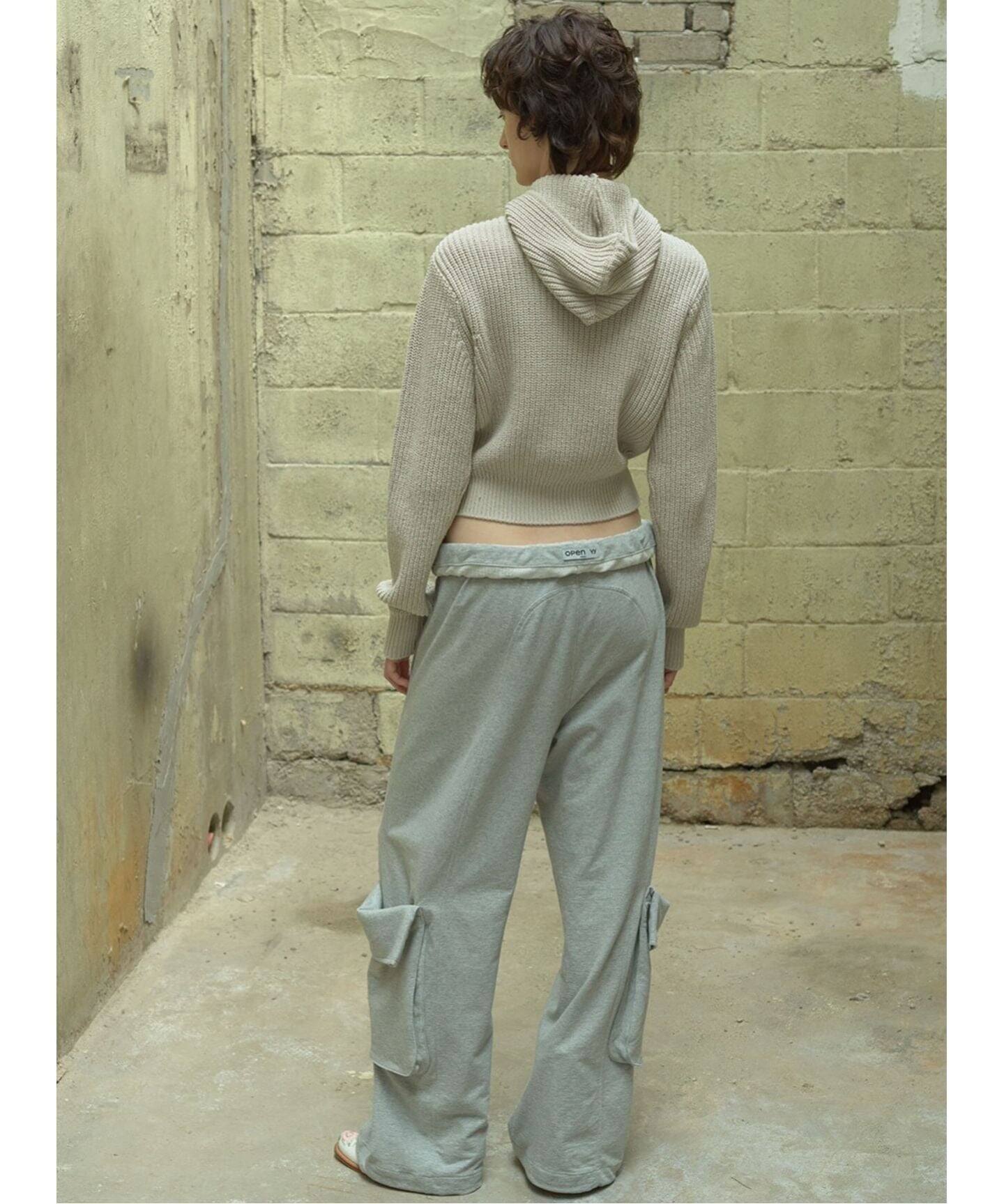 Geek Office / ギークオフィス】OPEN YY / ROLLED WAIST SWEAT CARGO