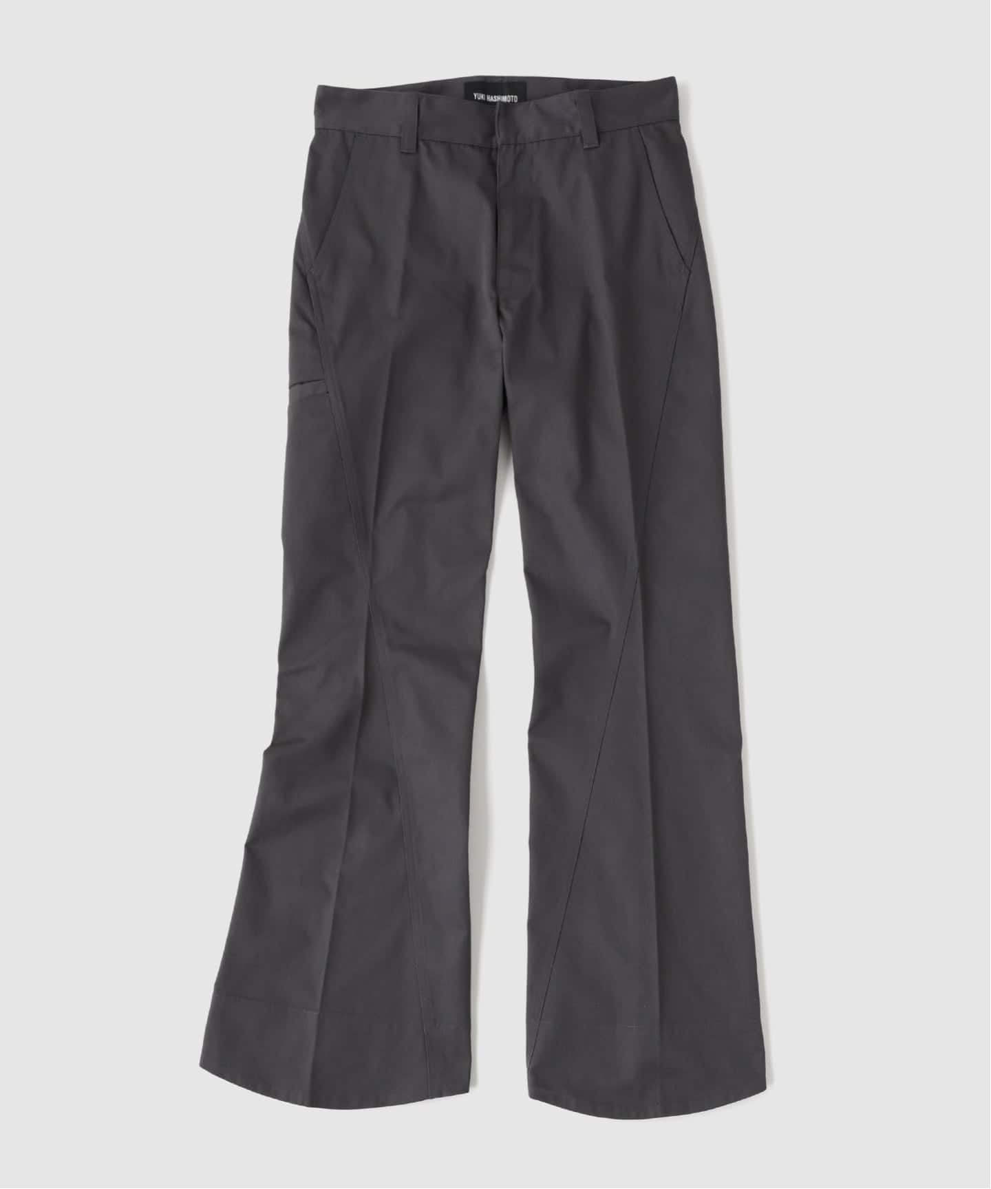 YUKI HASHIMOTO TWISTED TROUSERS フレアスラックス YUKI HASHIMOTO / ユウキハシモト TWISTED FLARED PANTS（スラックス