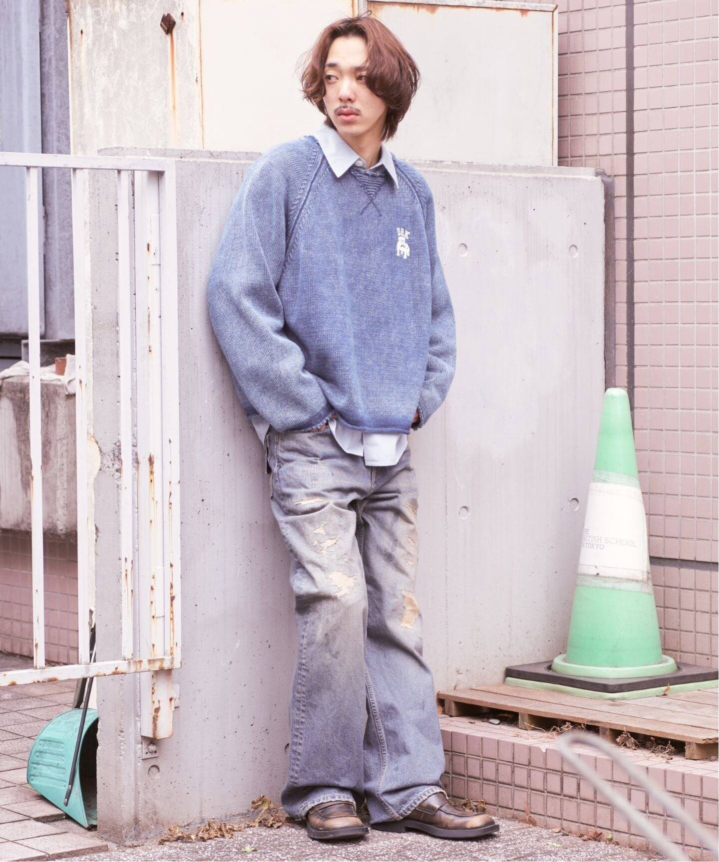 dairiku WILYWNKAリペア ストレート デニム DAIRIKU / ダイリク×WILYWNKA Repair 