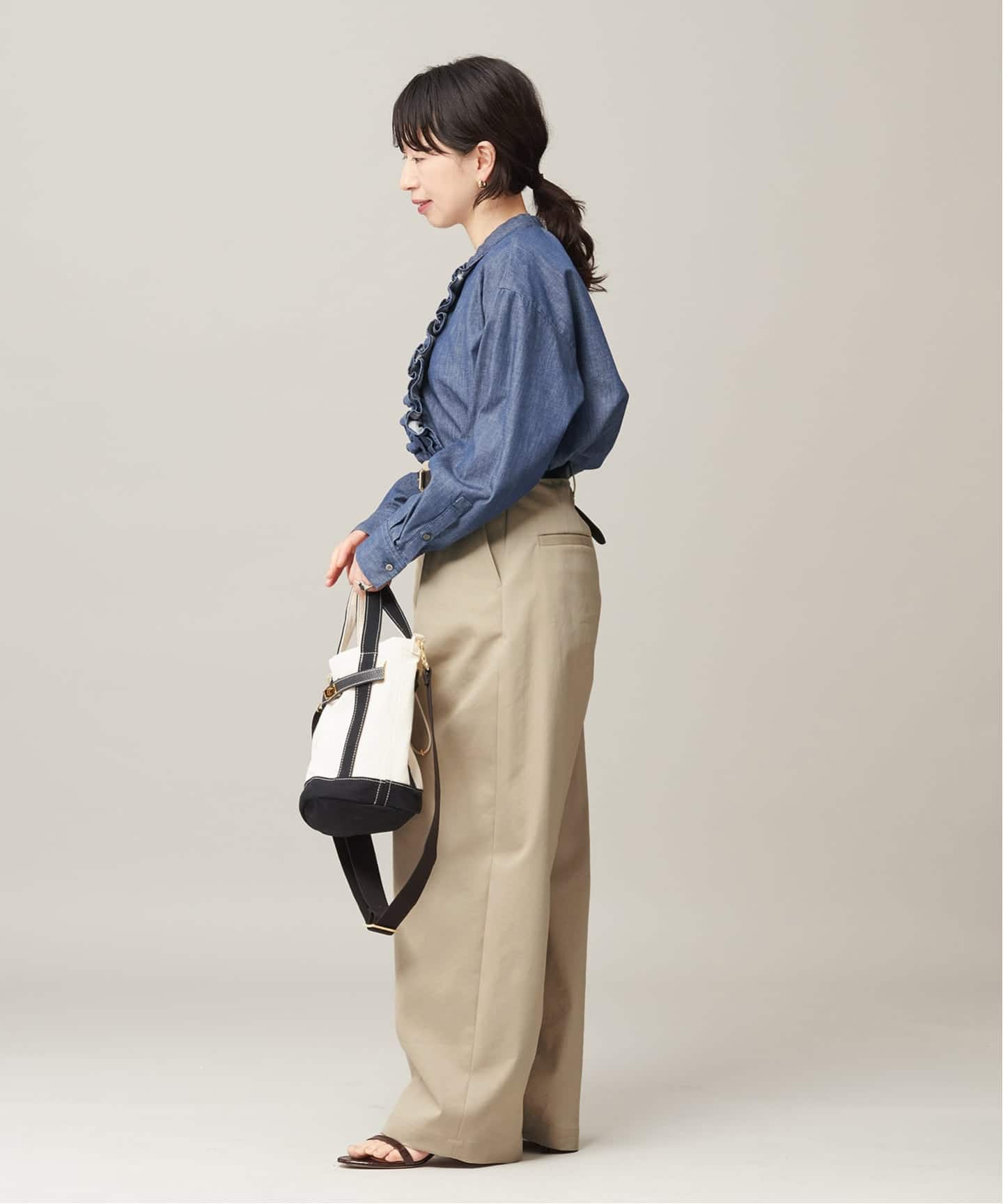 追加4》【金子綾さん着用】CP タックチノパンツ（チノパンツ