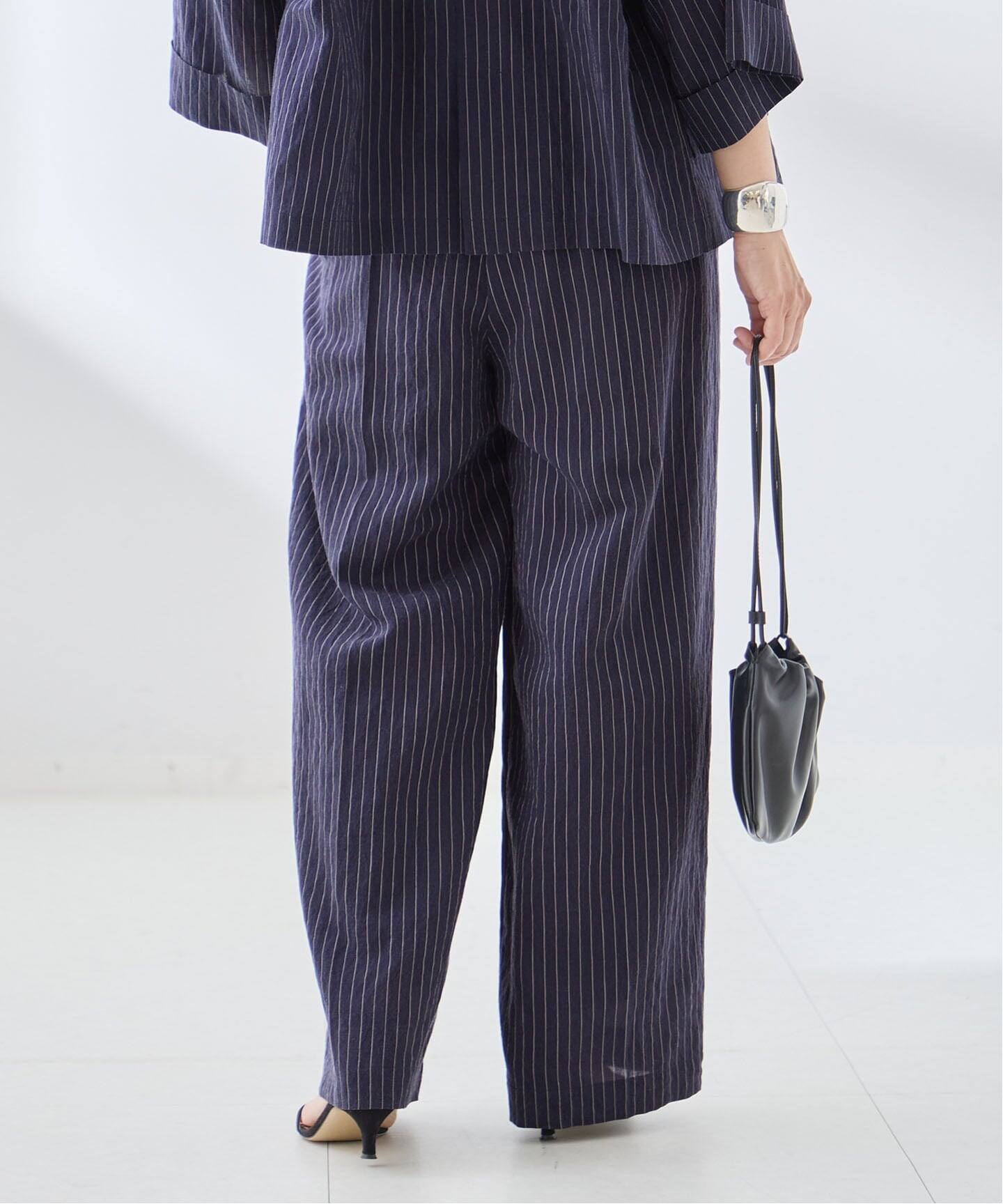 シルクMIXシアー&ストライプパンツ（その他パンツ）｜JOURNAL STANDARD